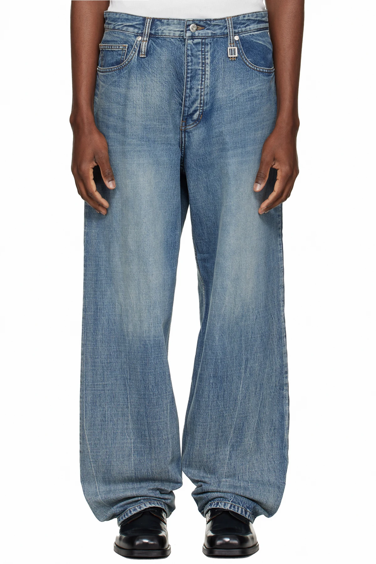Blue Semi-Wide Jeans