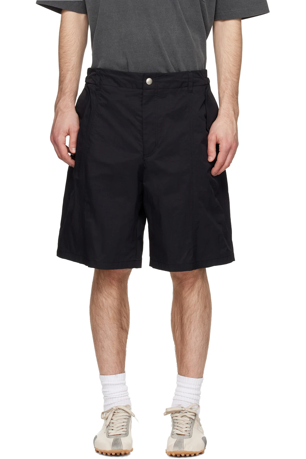 Black Nylon Shorts