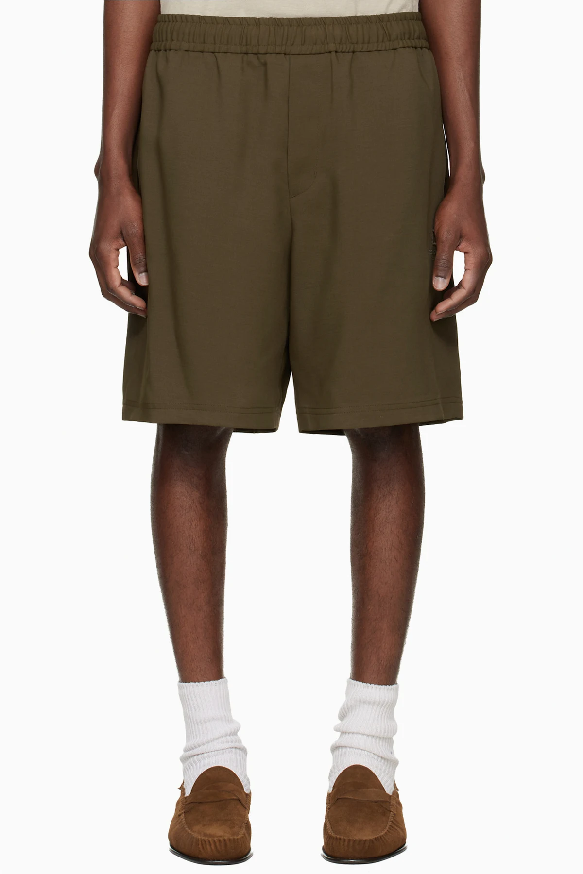 Brown Twill Shorts