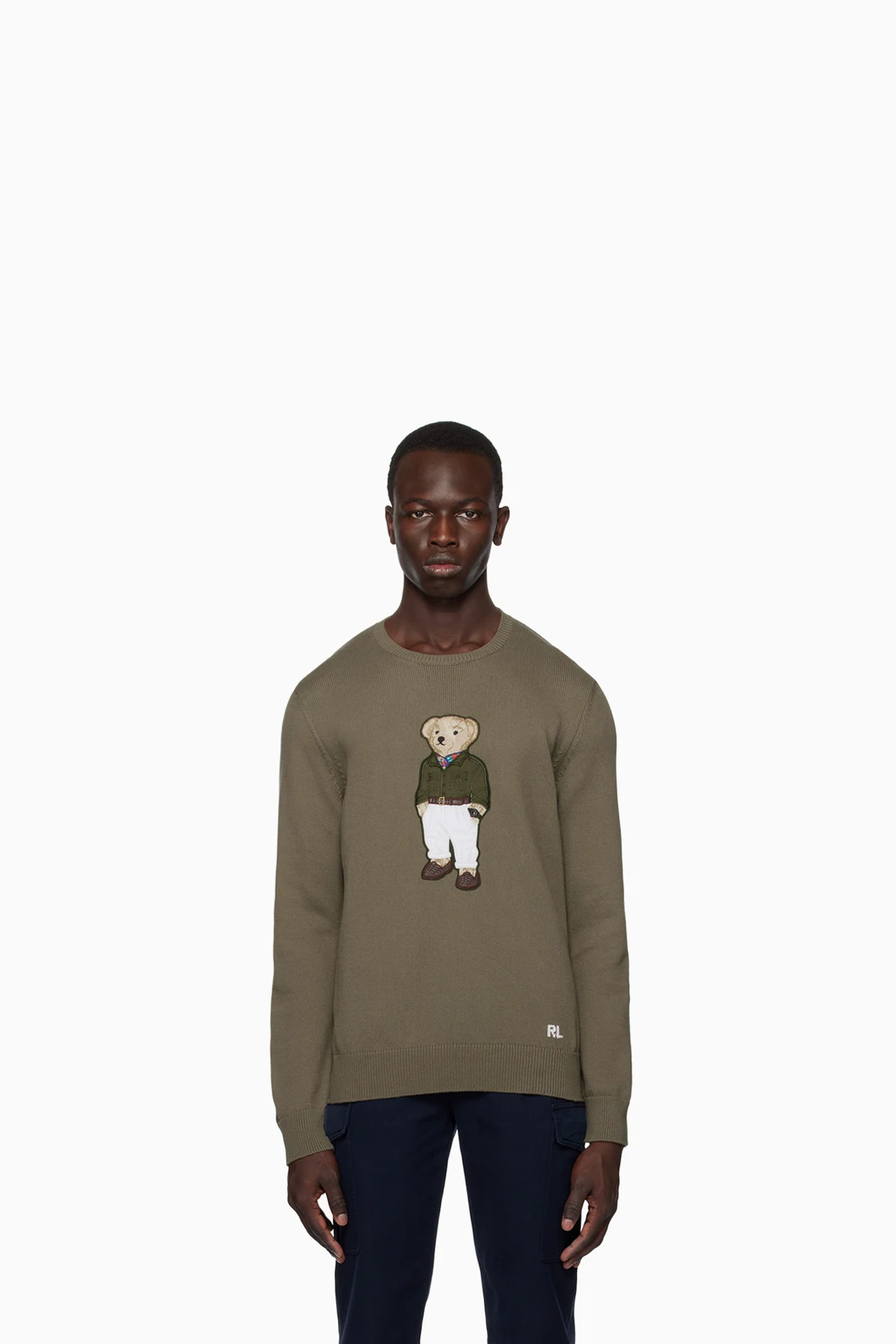Khaki Bear Sweater