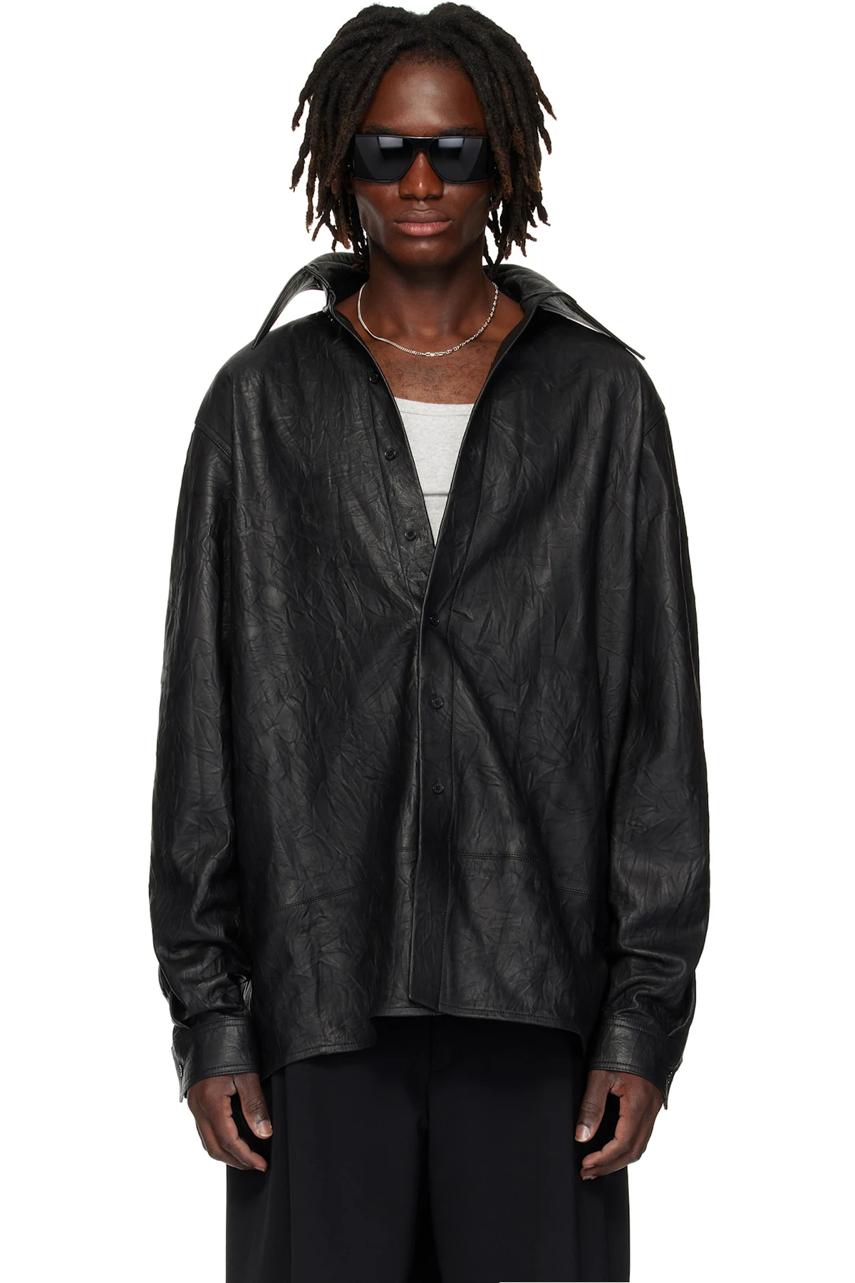 Black Misfit Leather Jacket