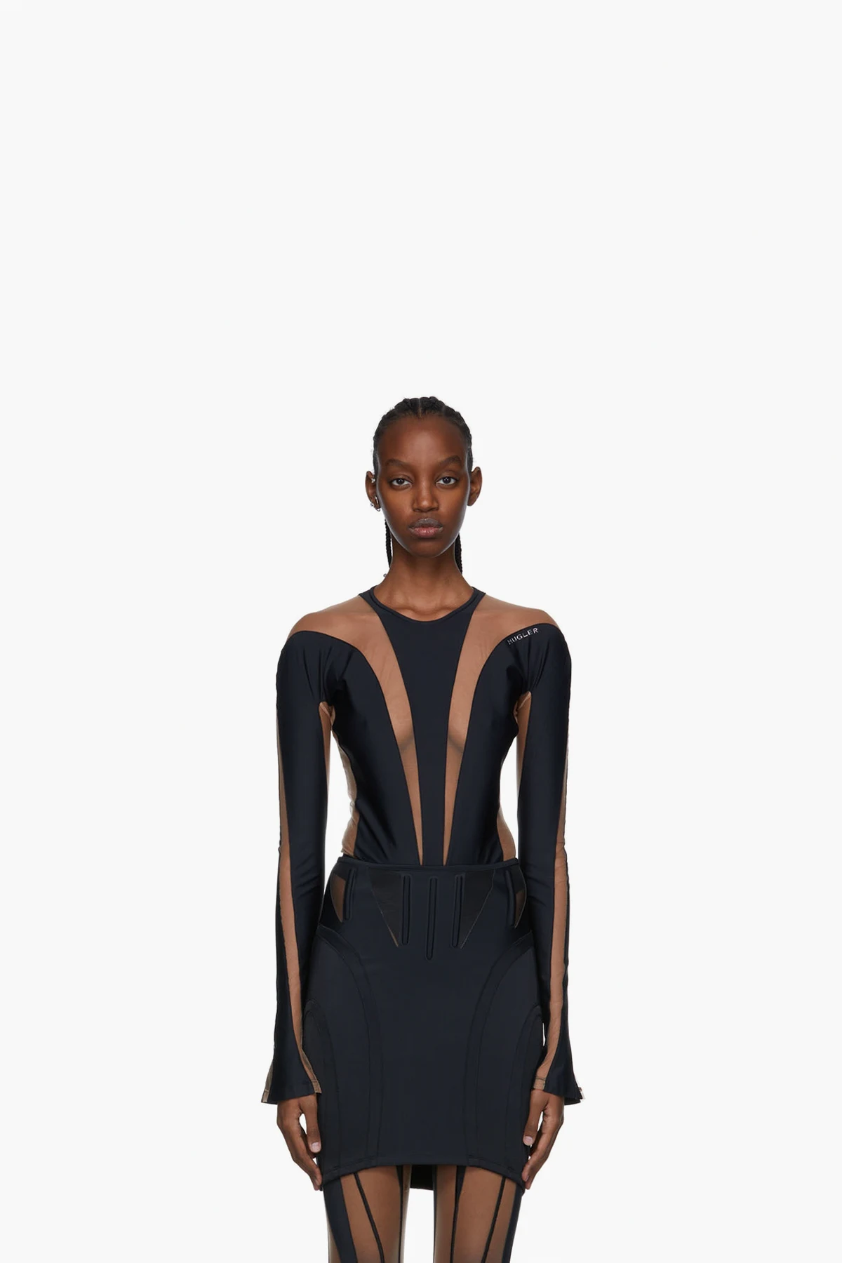 Black Illusion Shaping Bodysuit