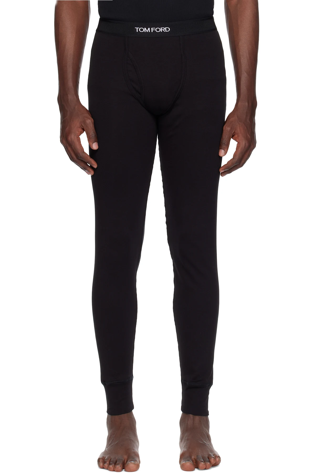 Black Jacquard Long Underwear