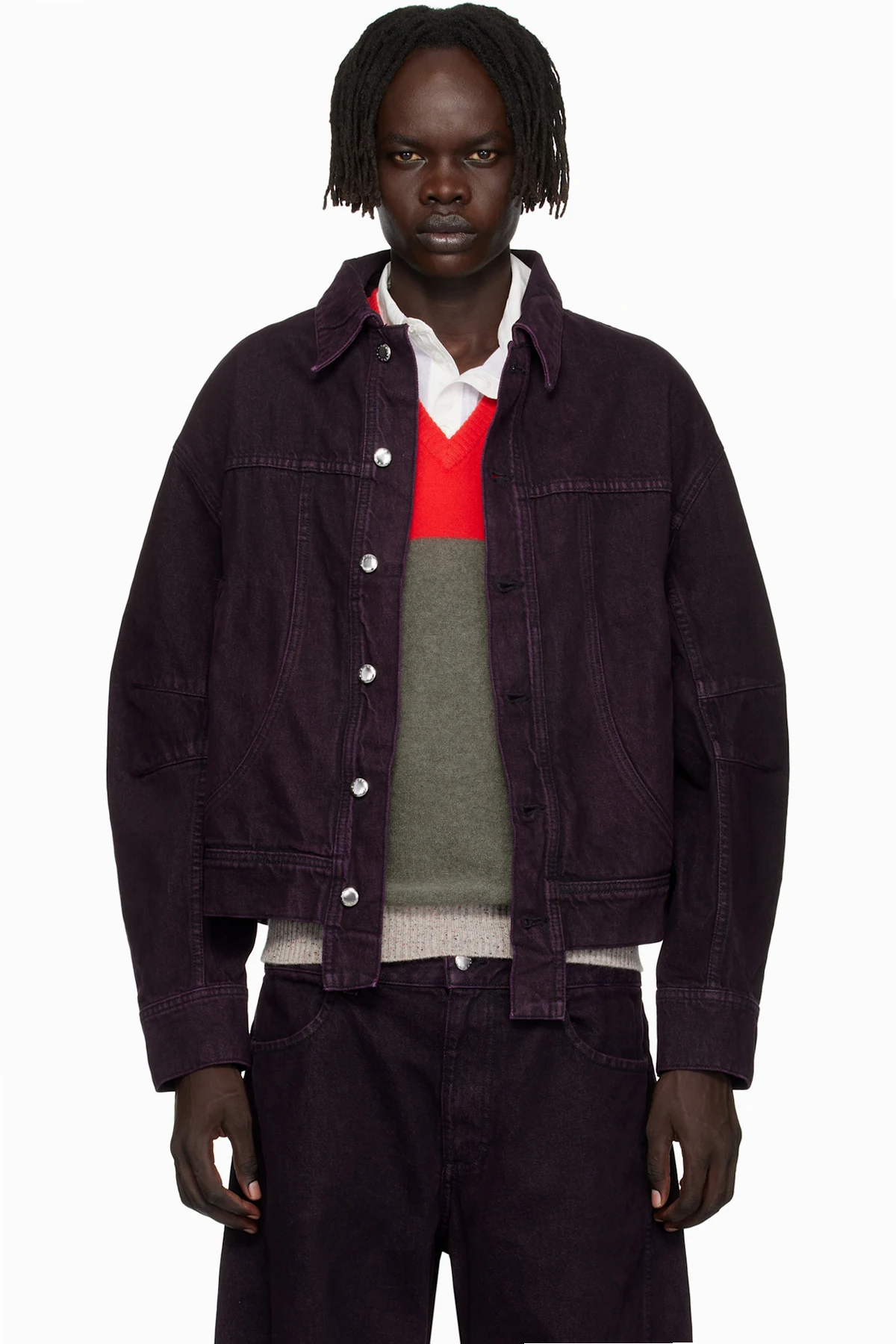 Purple 'El Jacket Redux' Denim Jacket