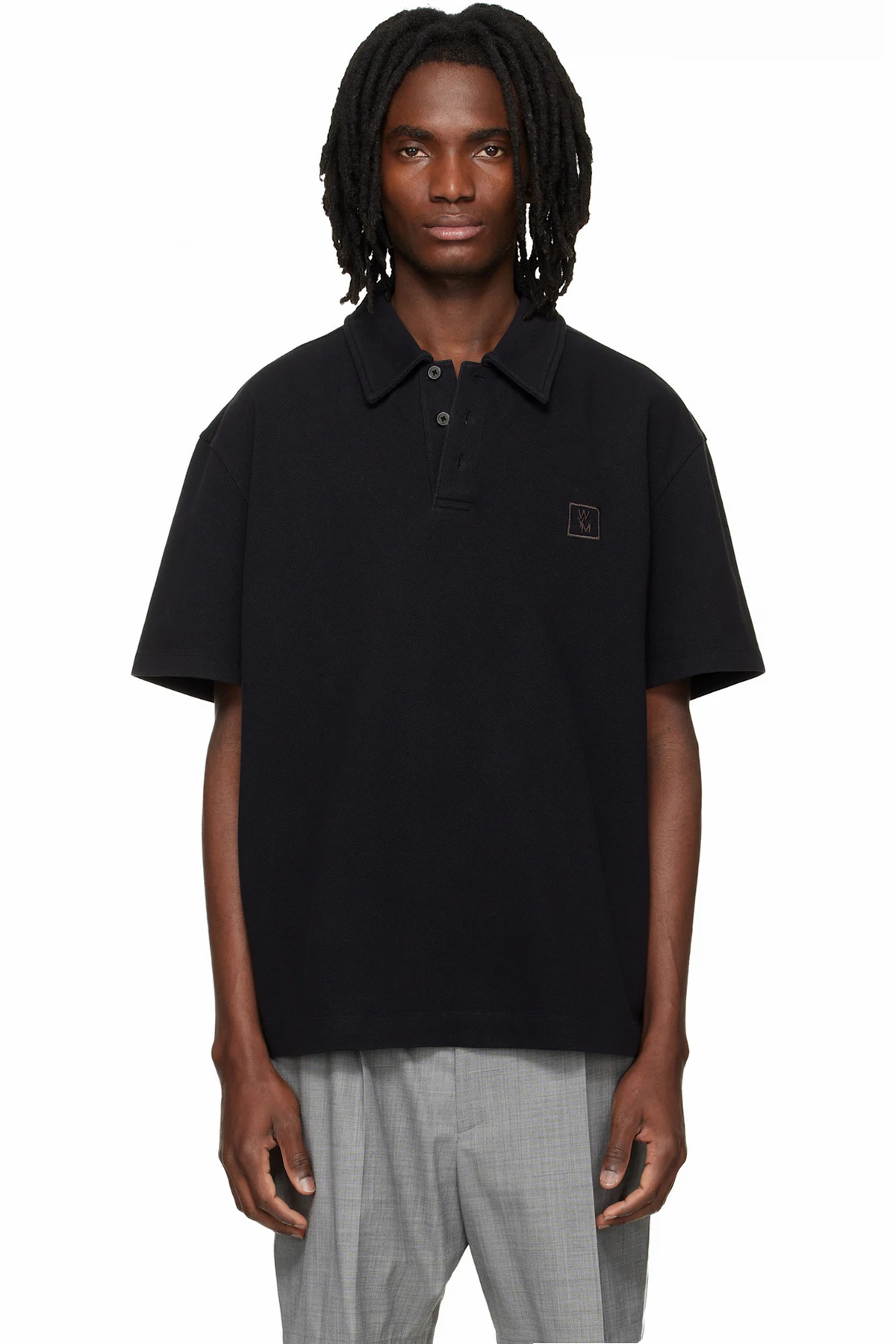 Black Back Logo Polo