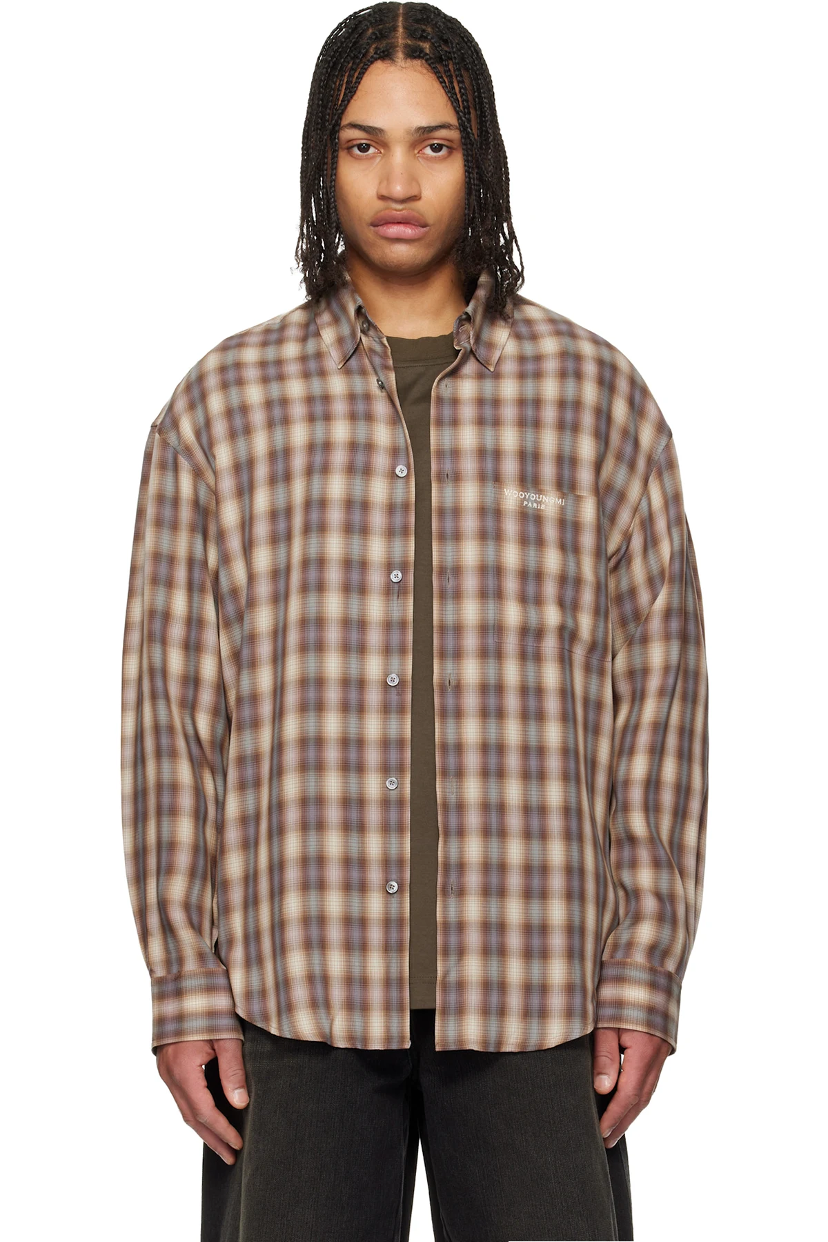 Brown Checkered Shirt