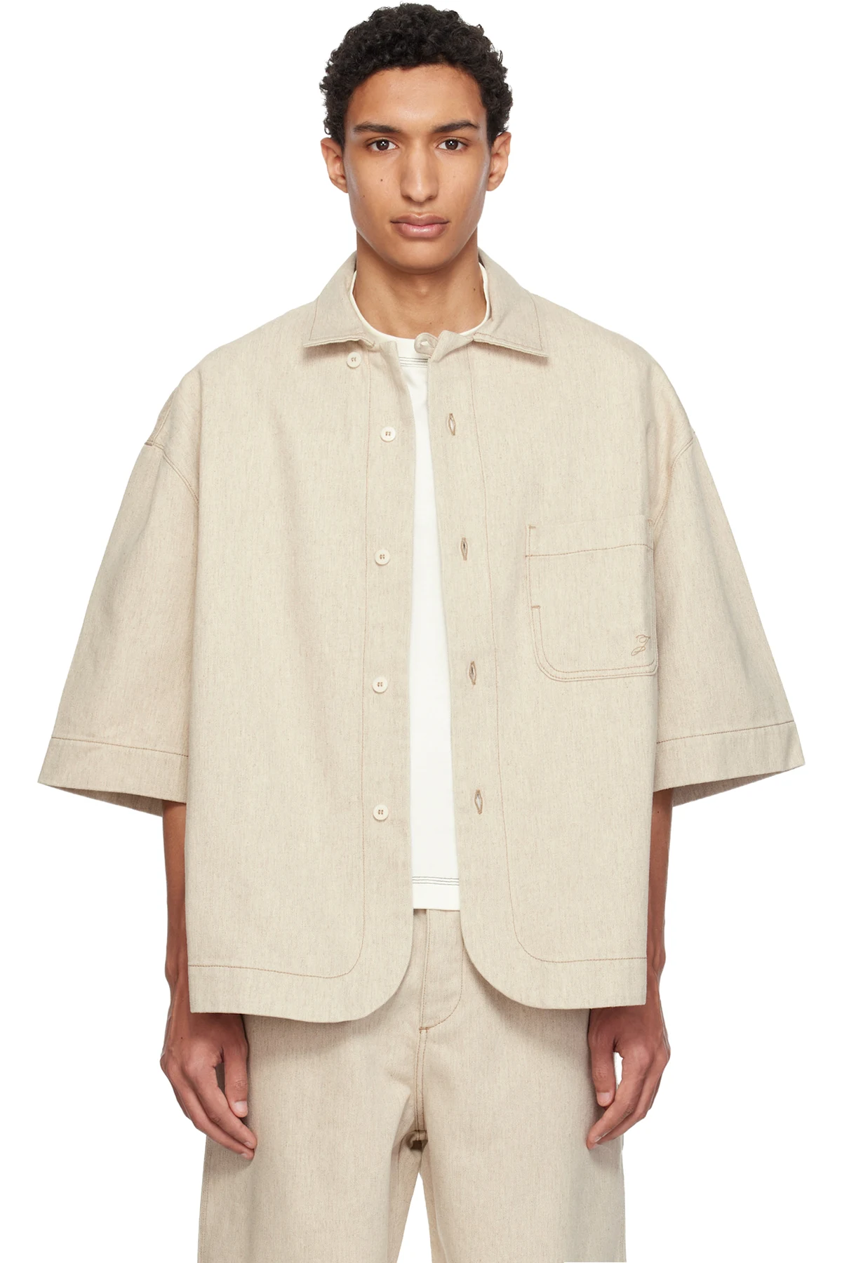 Beige 'The Paysan de-Nîmes' Denim Shirt