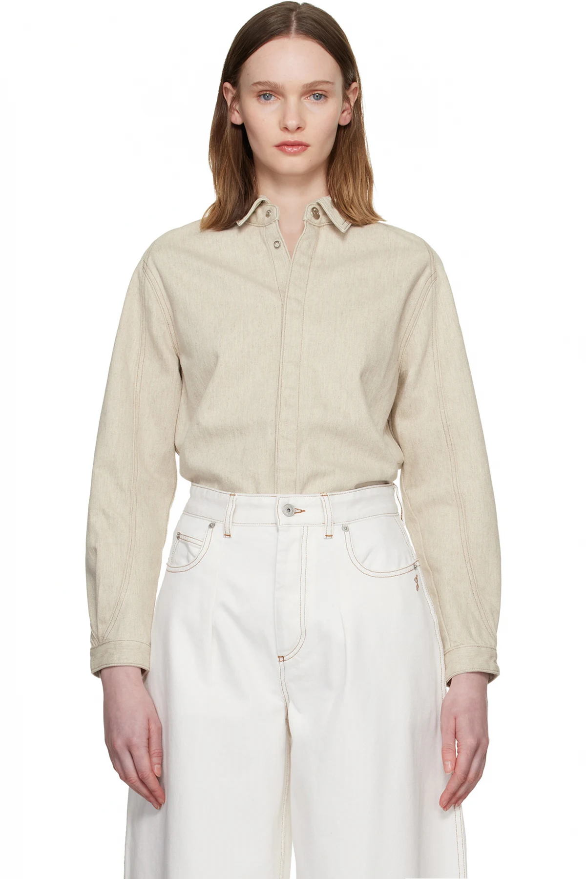 Beige 'The Amelo de-Nîmes' Denim Shirt