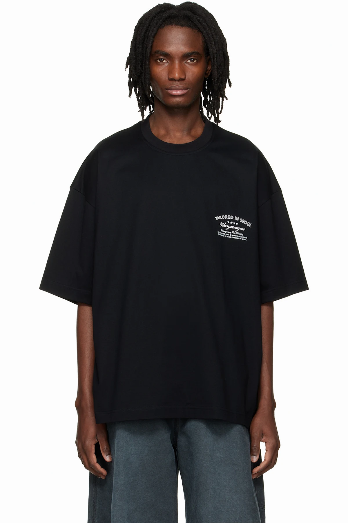 Black Lettering Graphic T-shirt