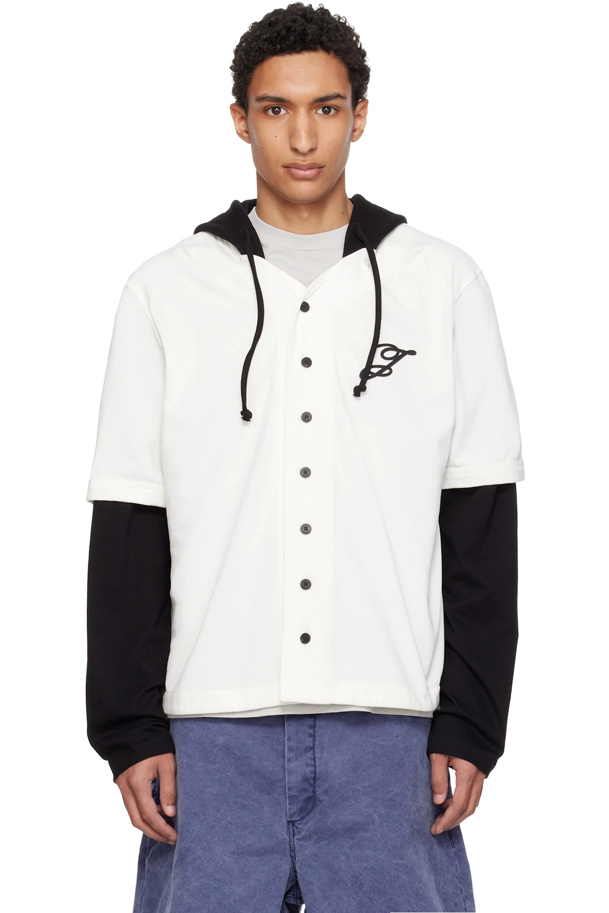 Off-White & Black 'The Letro long-sleeve' Hoodie