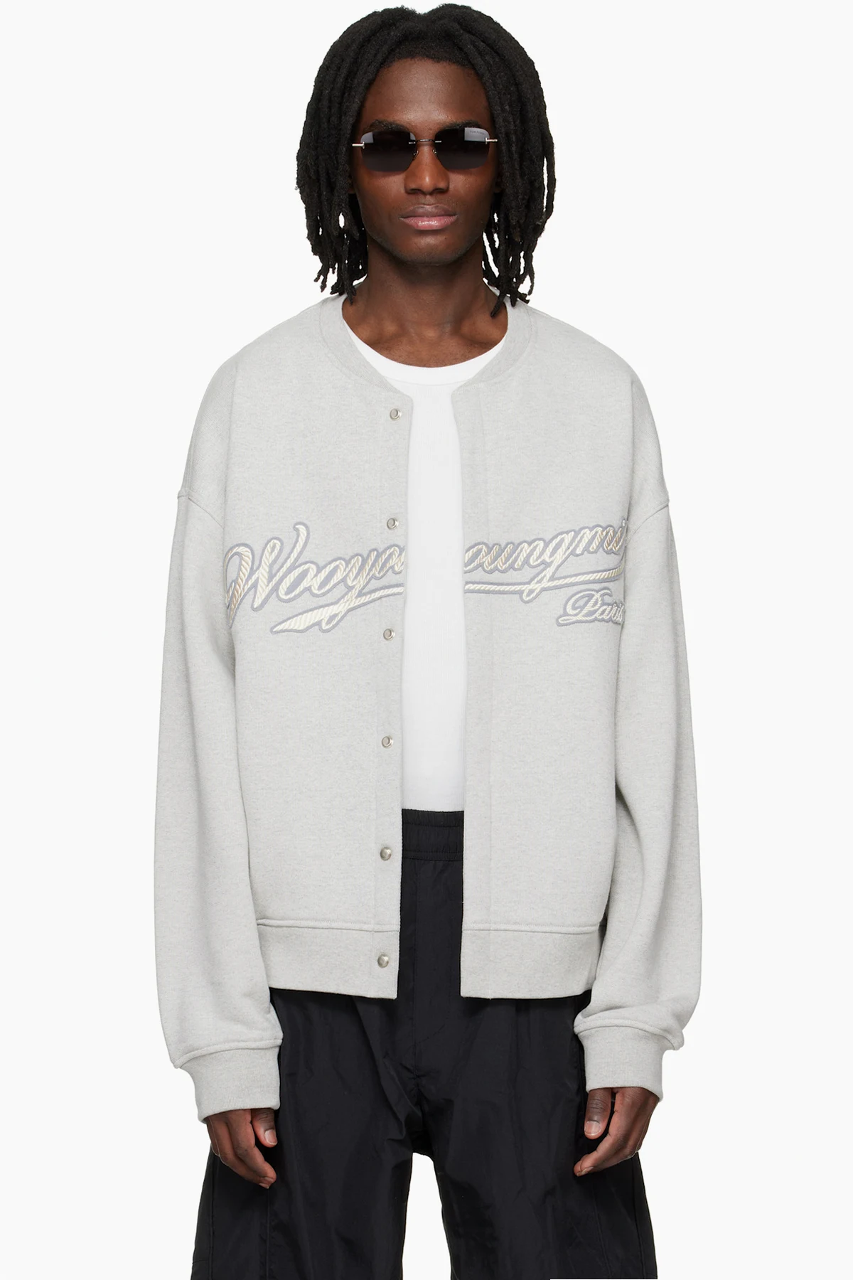 Gray Cardigan Sweatshirt