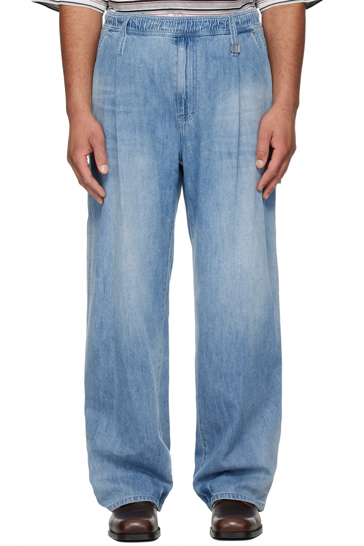 Blue Lightweight Banding Jeans