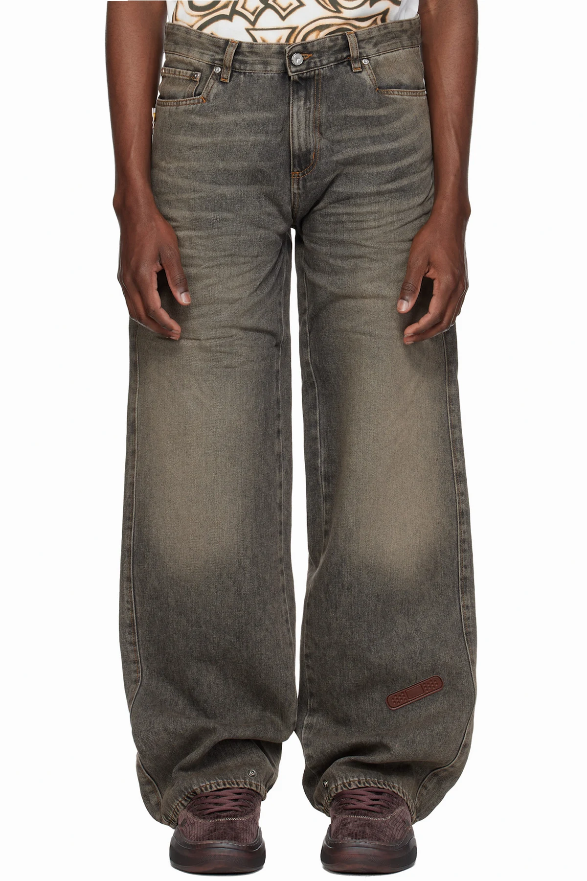 Gray 'Rich Kid' Jeans