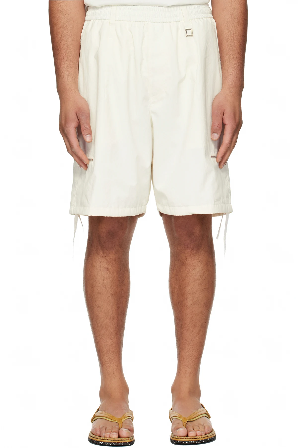 Off-White Zip Detail Utility Shorts