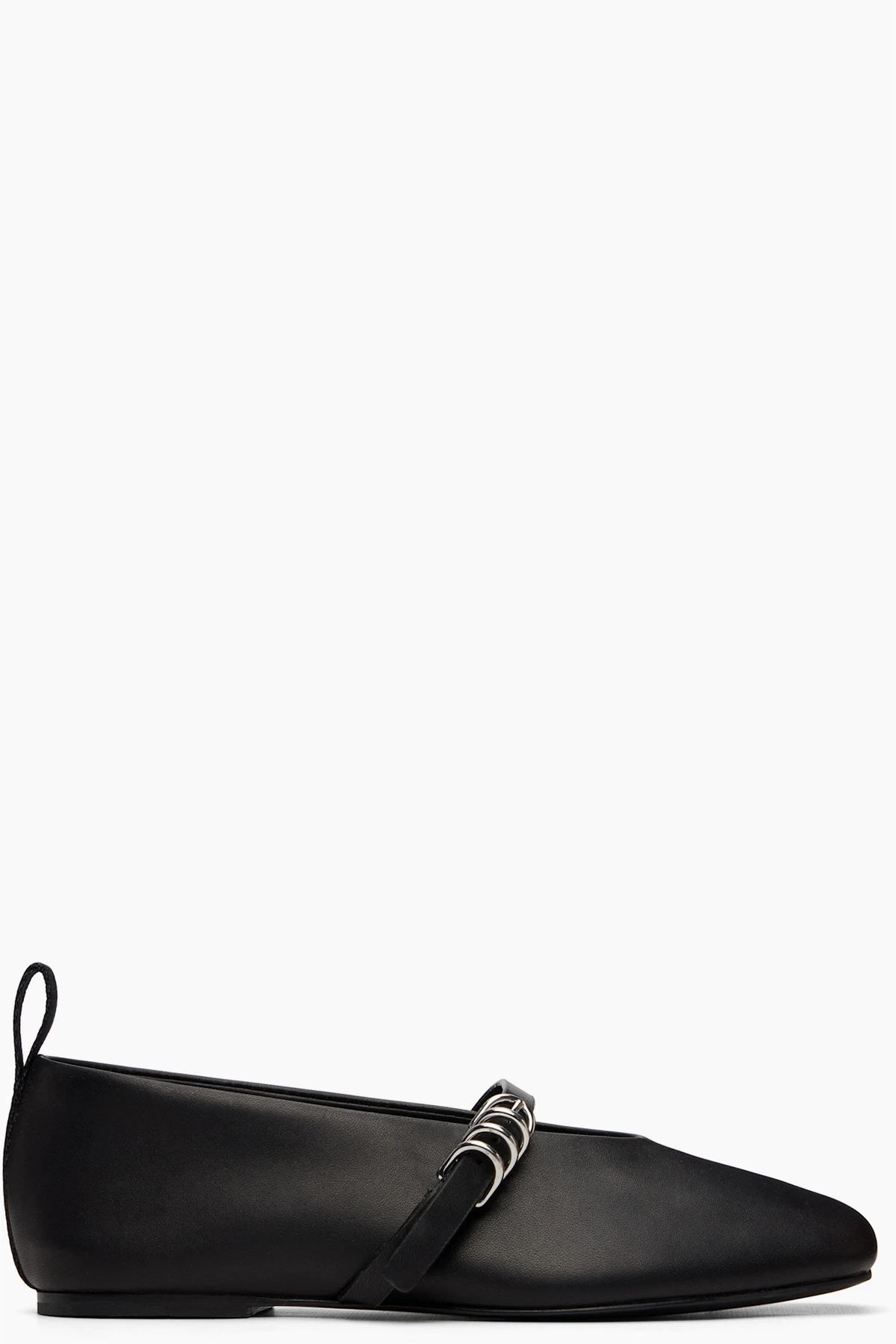 Black Spire Leather Mary Jane Flats