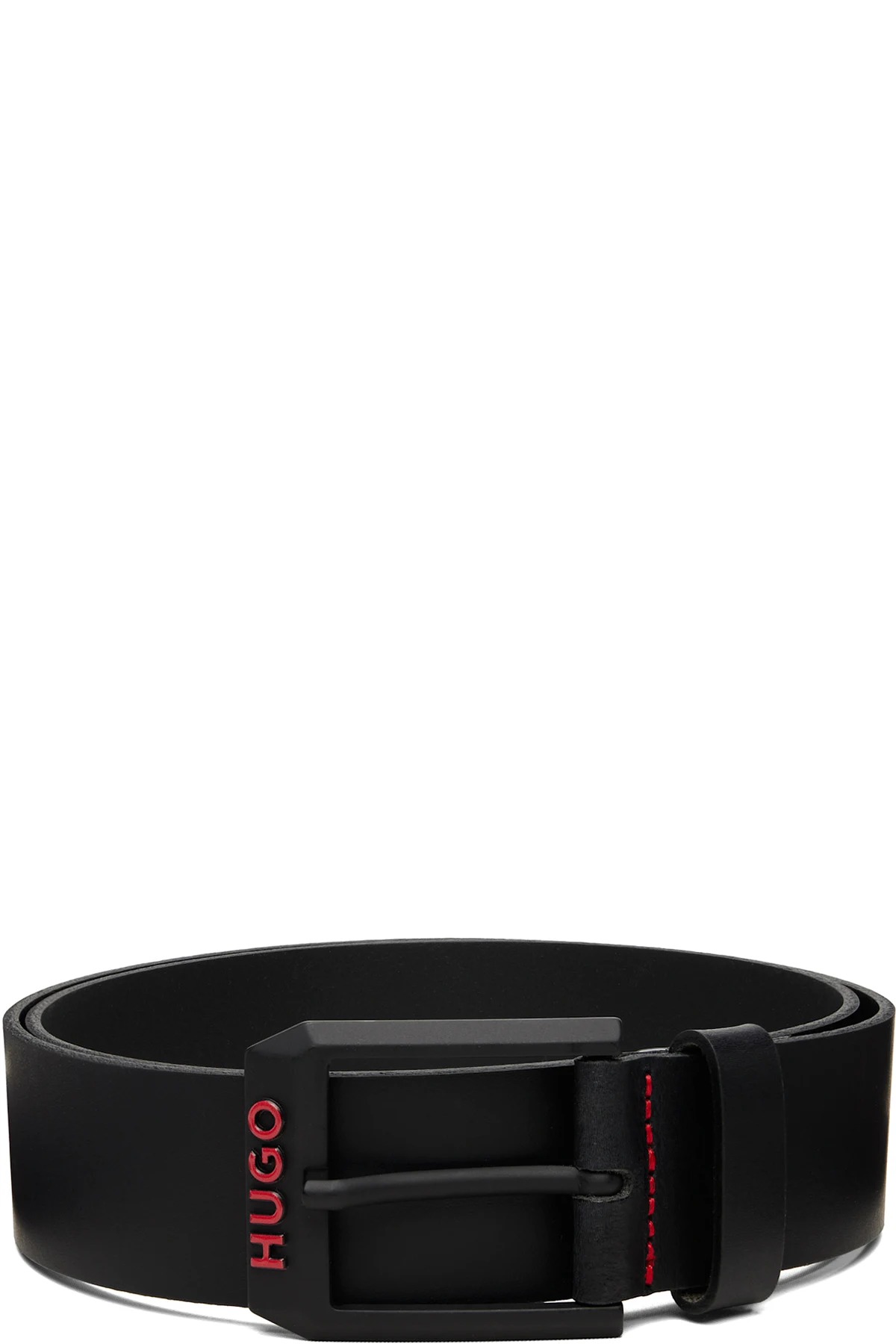 Black Italian Leather Belt