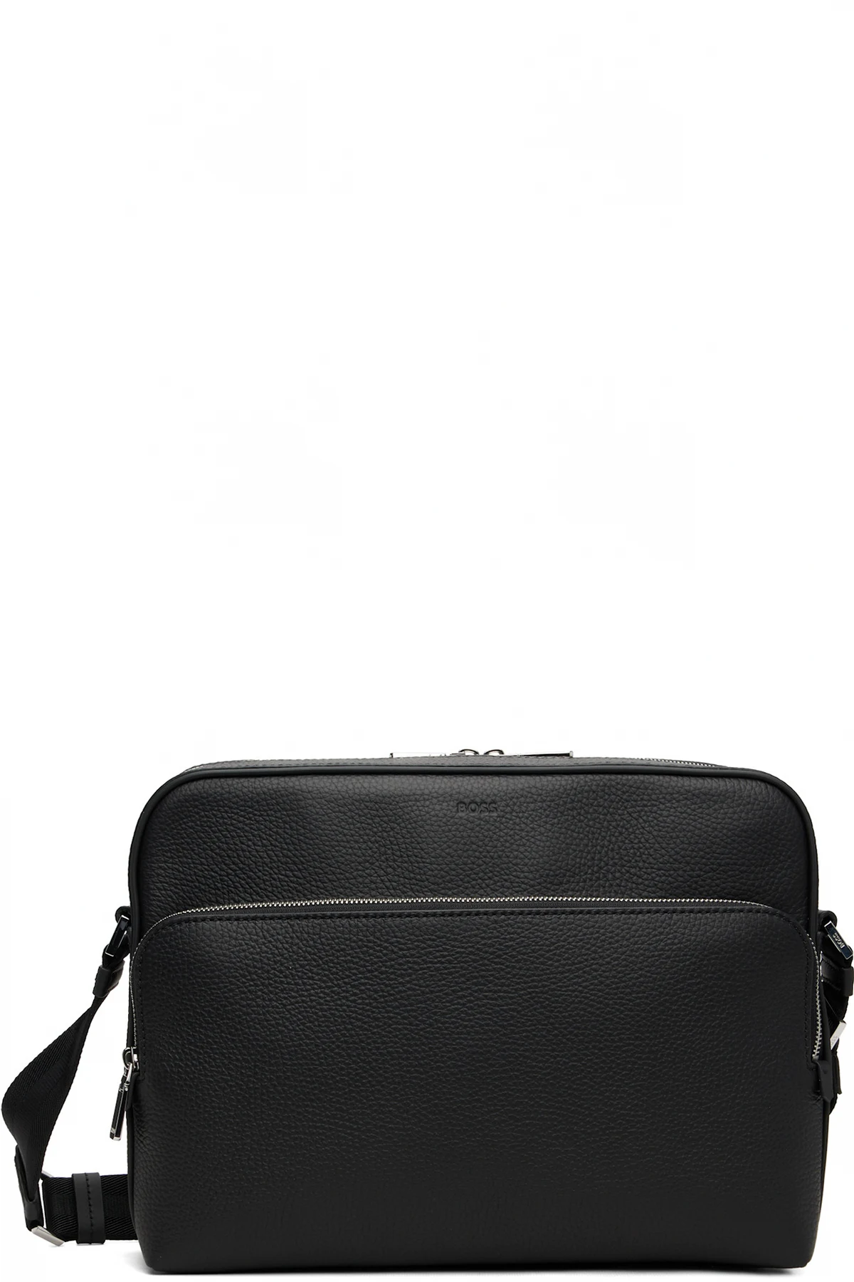 Black Grained Leather Bag
