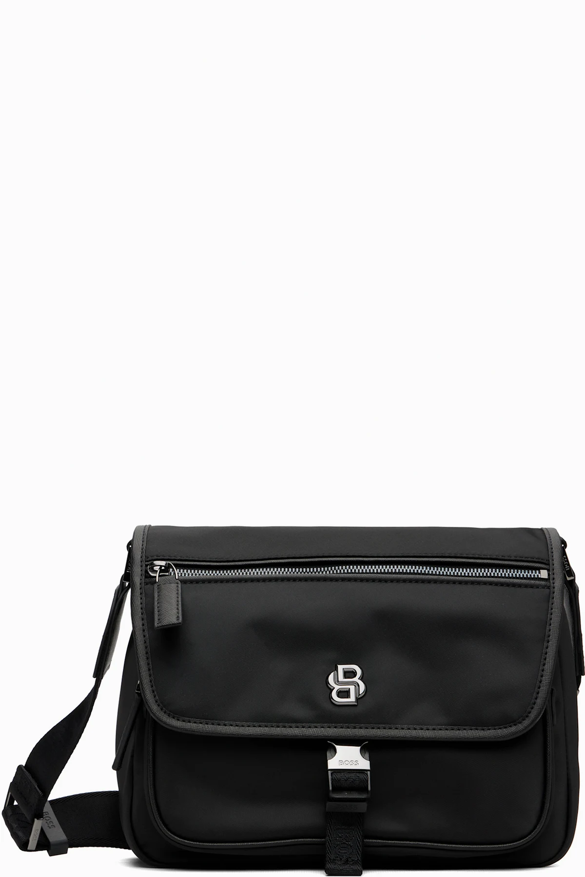 Black Twill Crossbody Bag