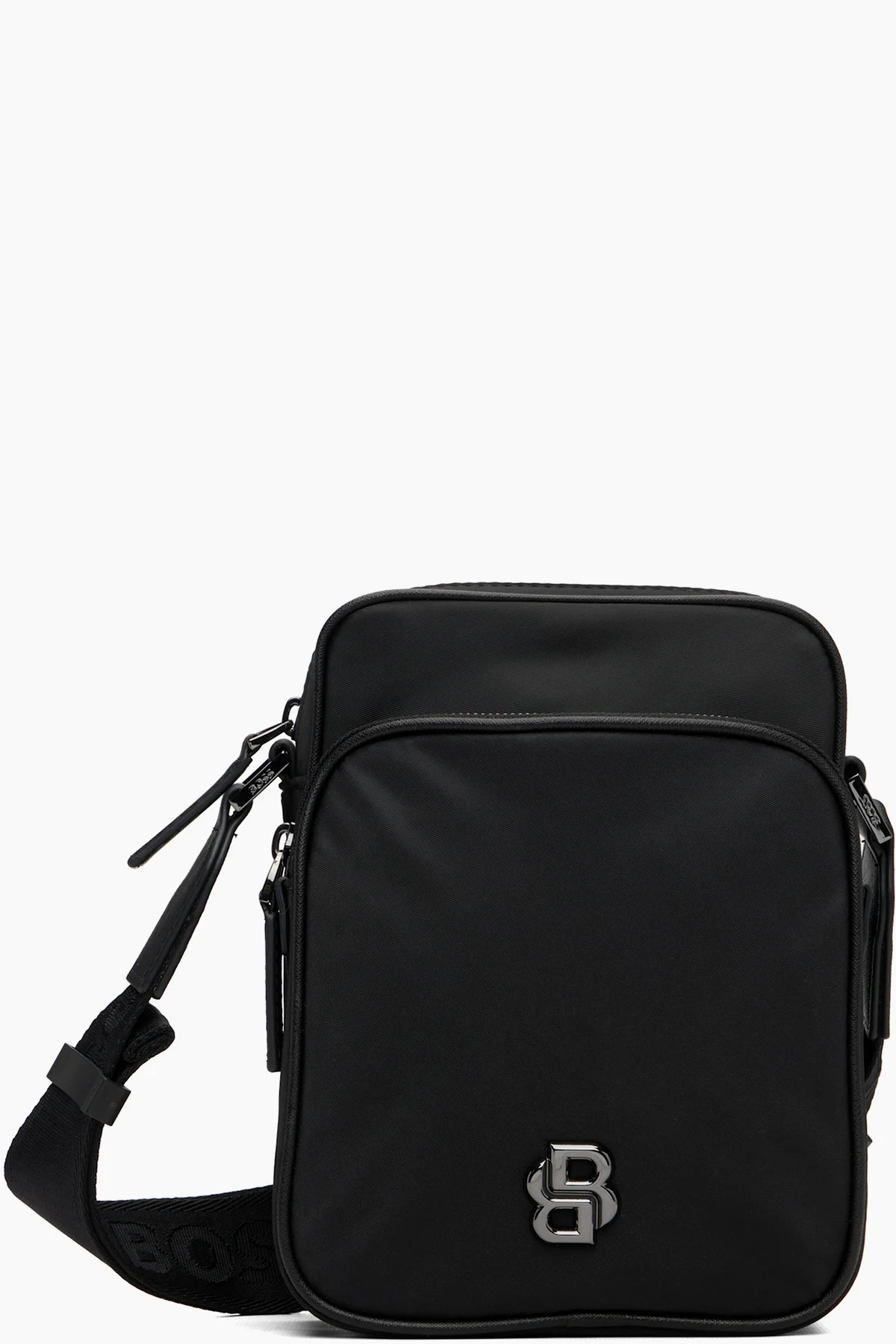 Black Reporter Double B Monogram Bag