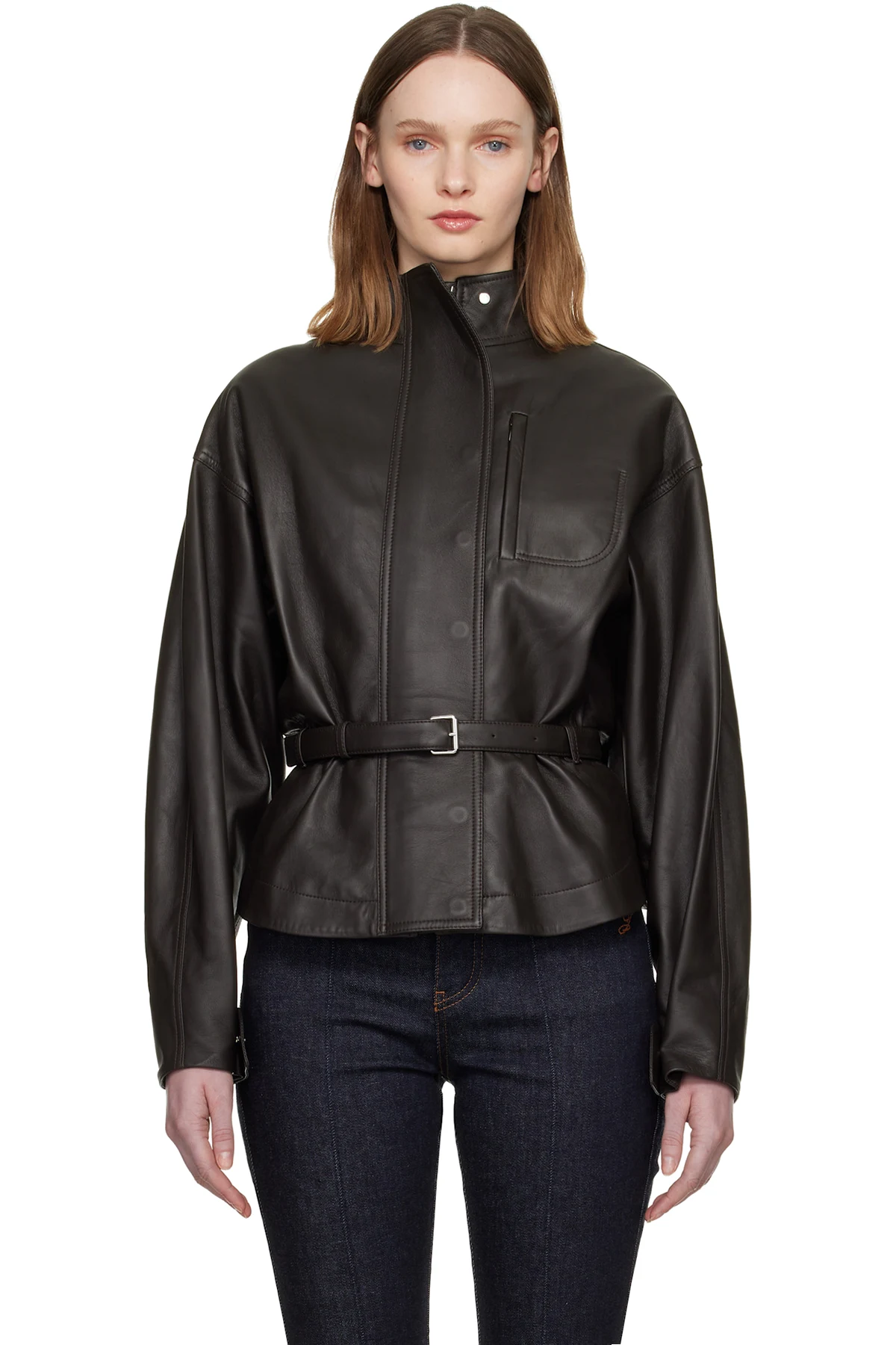 Brown 'The Ciro' Leather Jacket