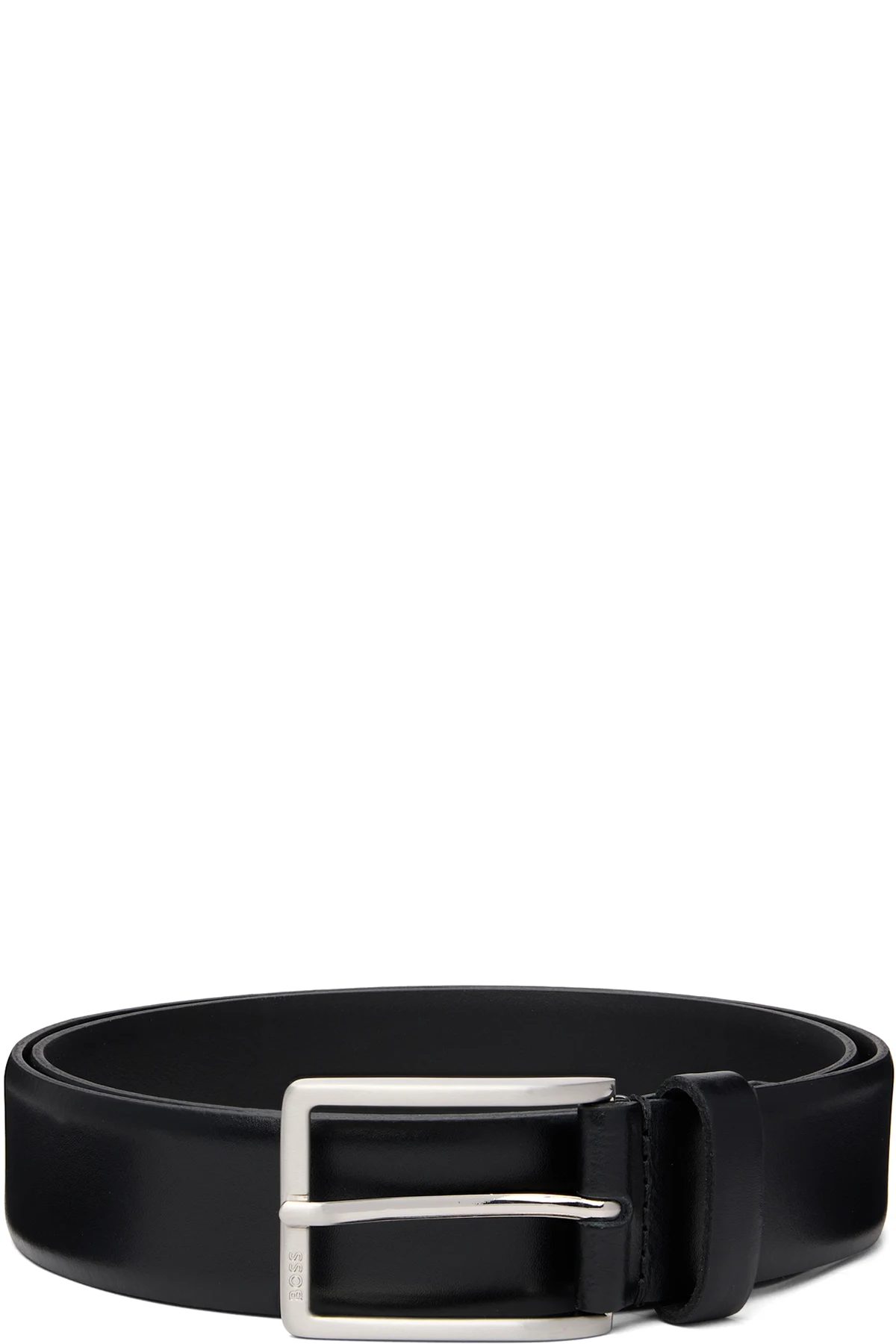 Black Italian-Leather Belt