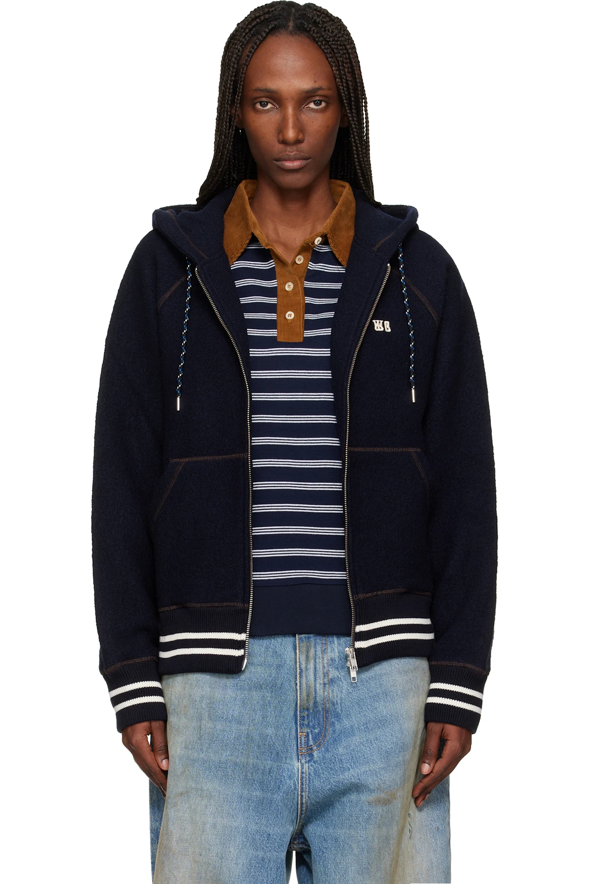 Navy 'The October' Hoodie