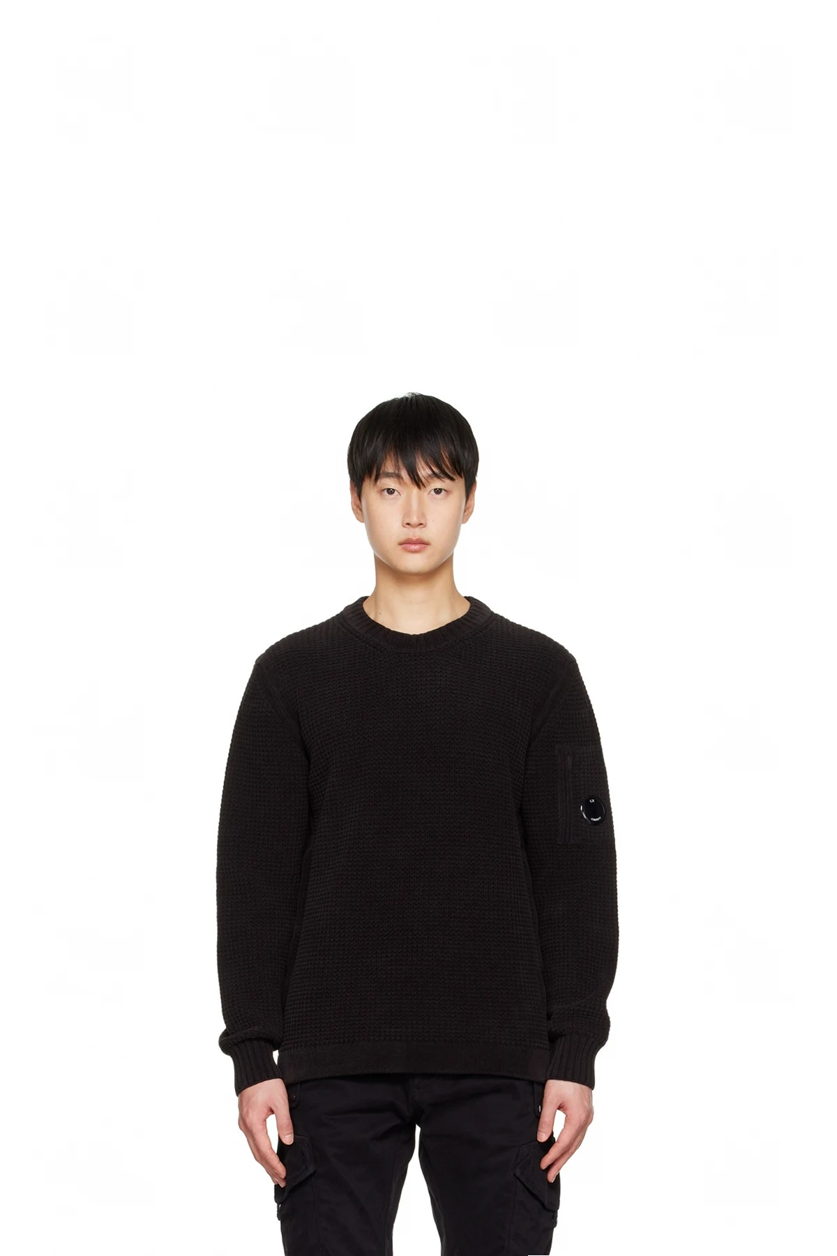 Black Textured Sweater