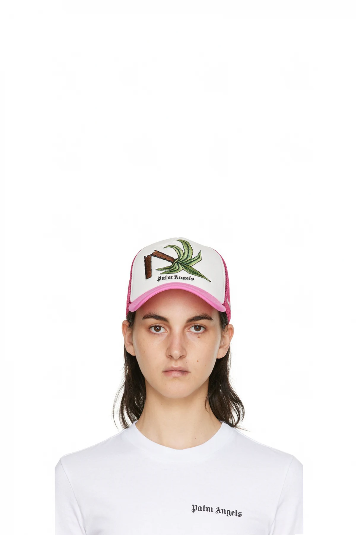 White & Pink Broken Palm Cap