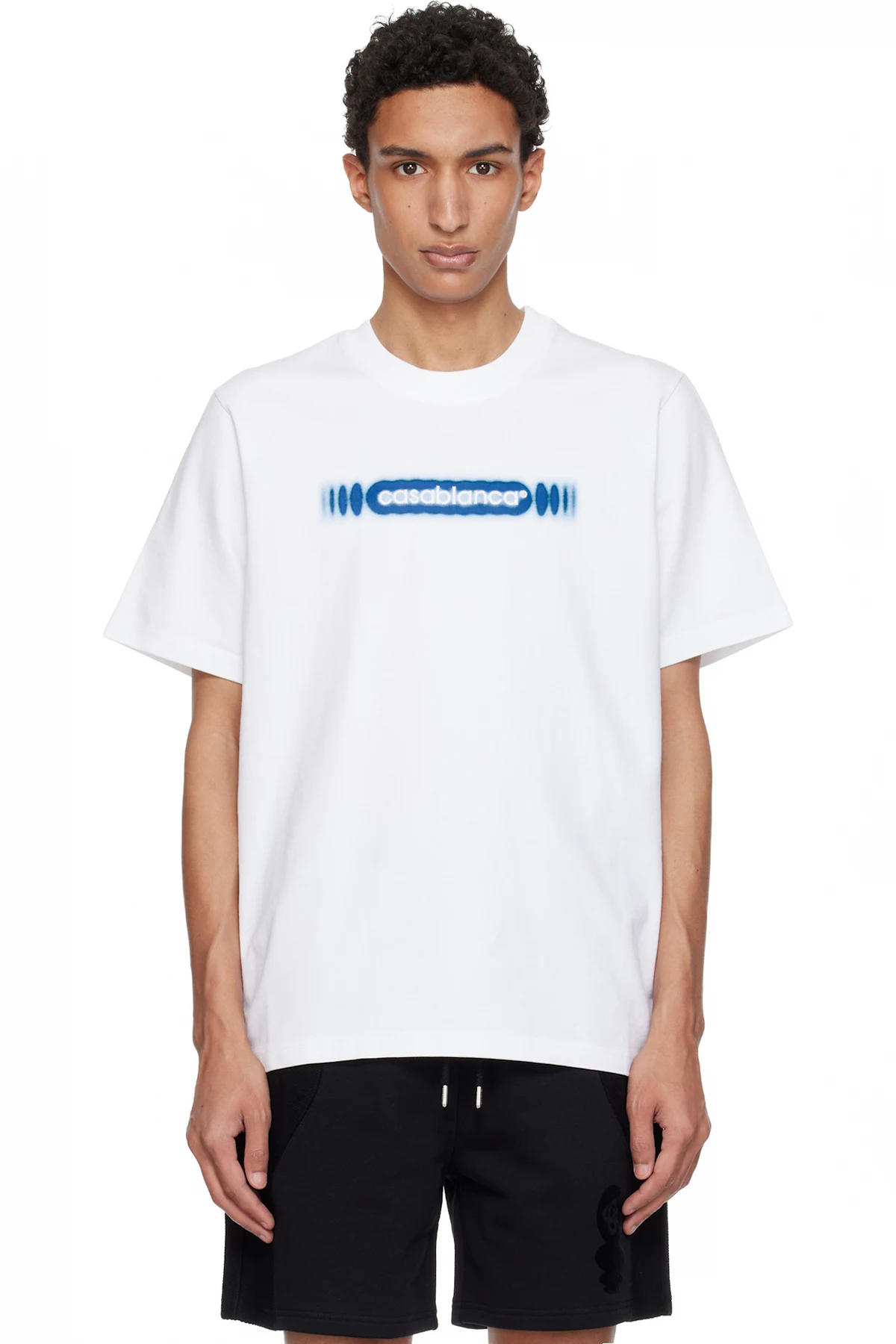 White Radiating Logo Classic T-shirt