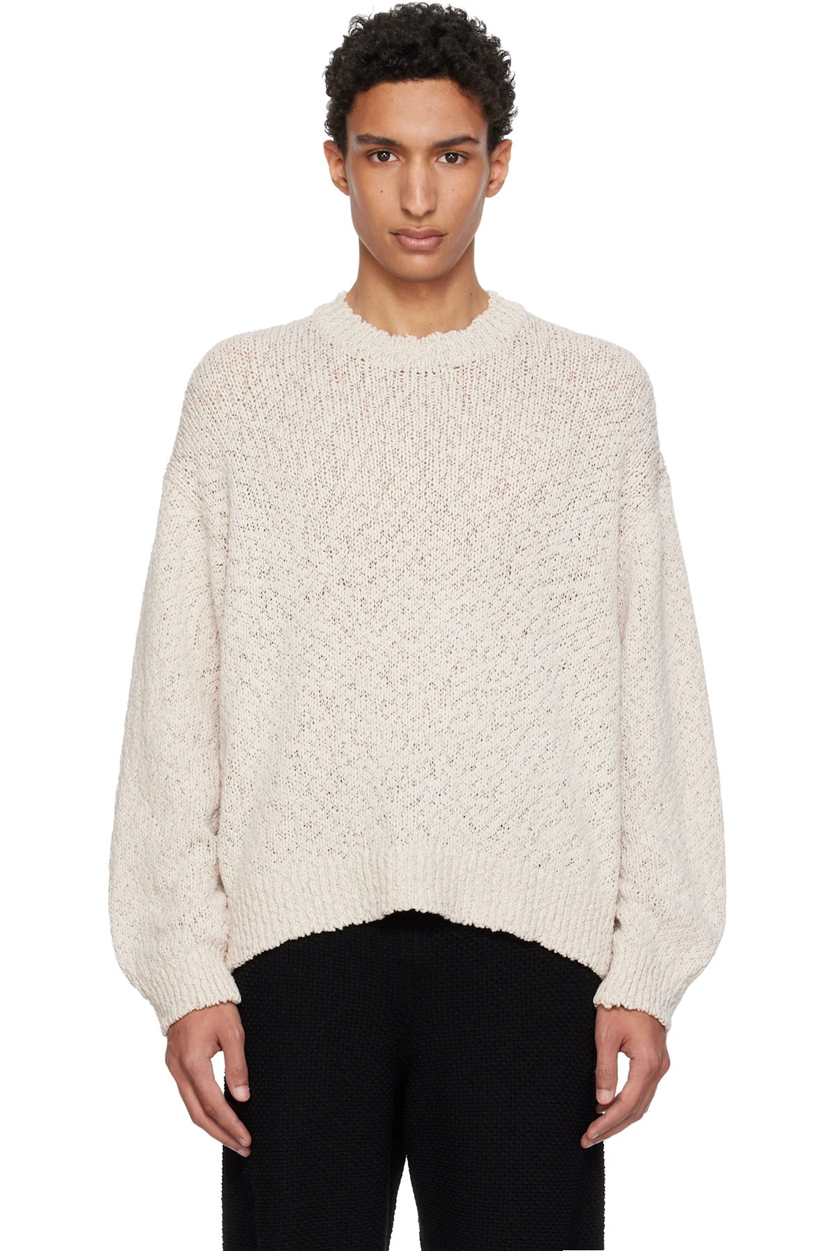 Beige Risotto Knit Sweater