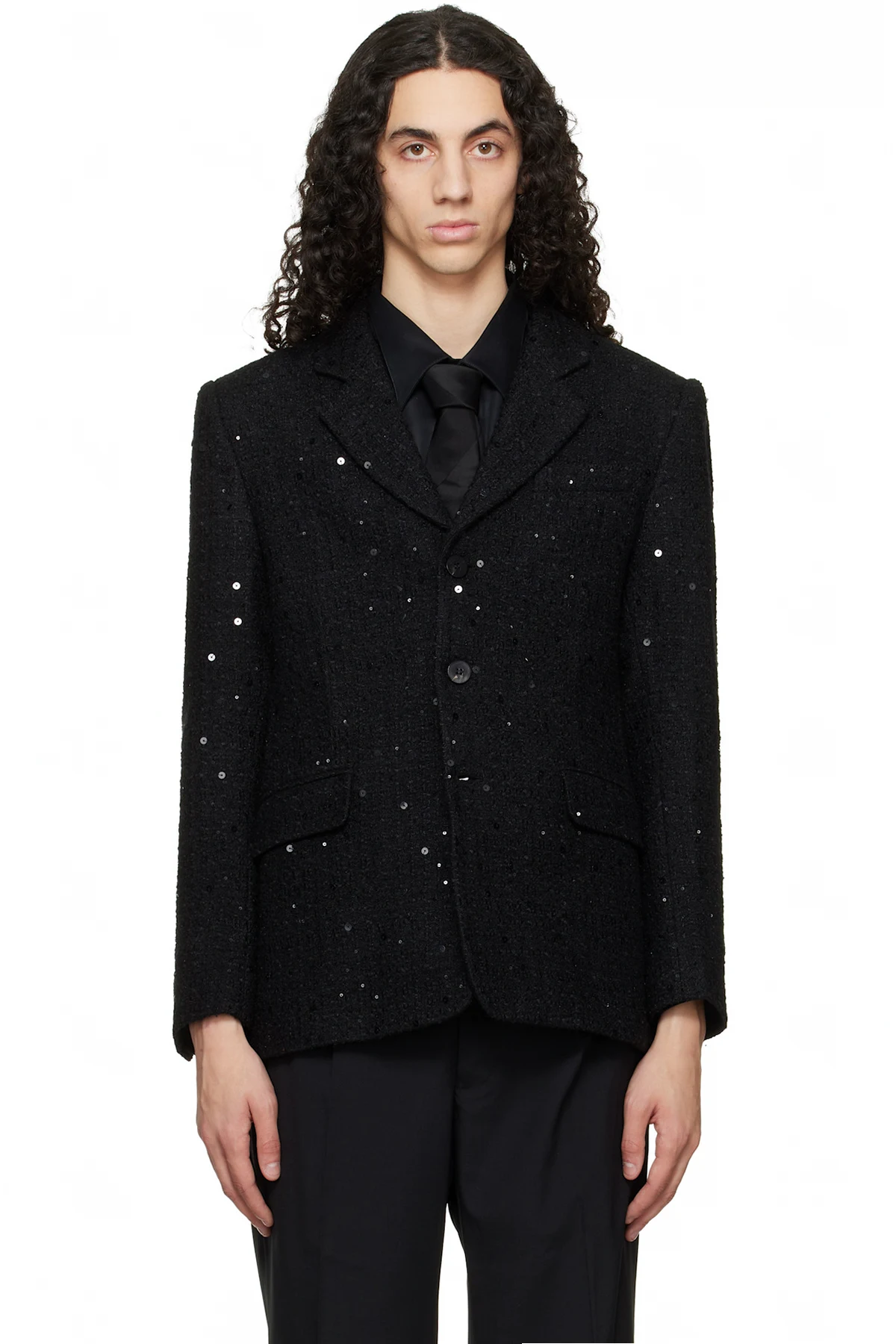 Black Single Breasted Blazer