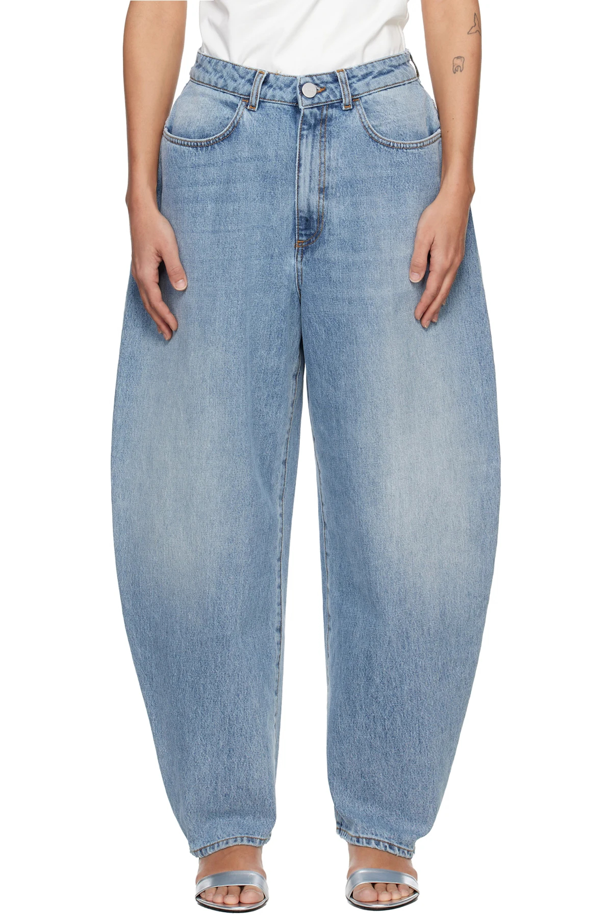 Blue Sculptural Jeans
