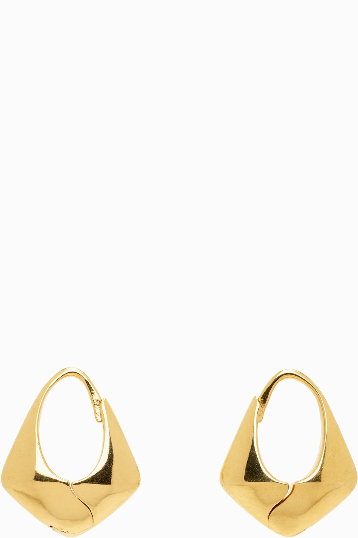 Small Pyramid Hoop Earrings
