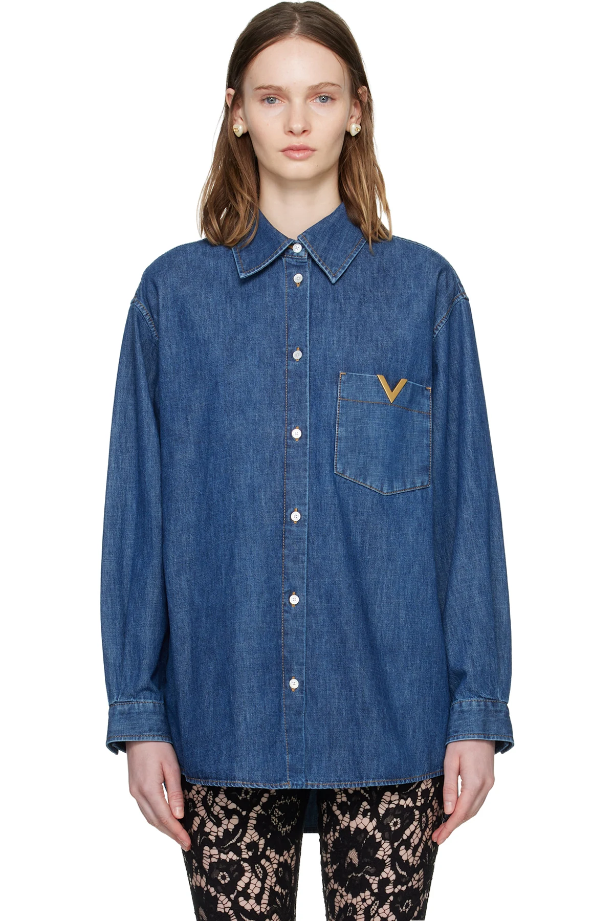 Navy Chambray Shirt