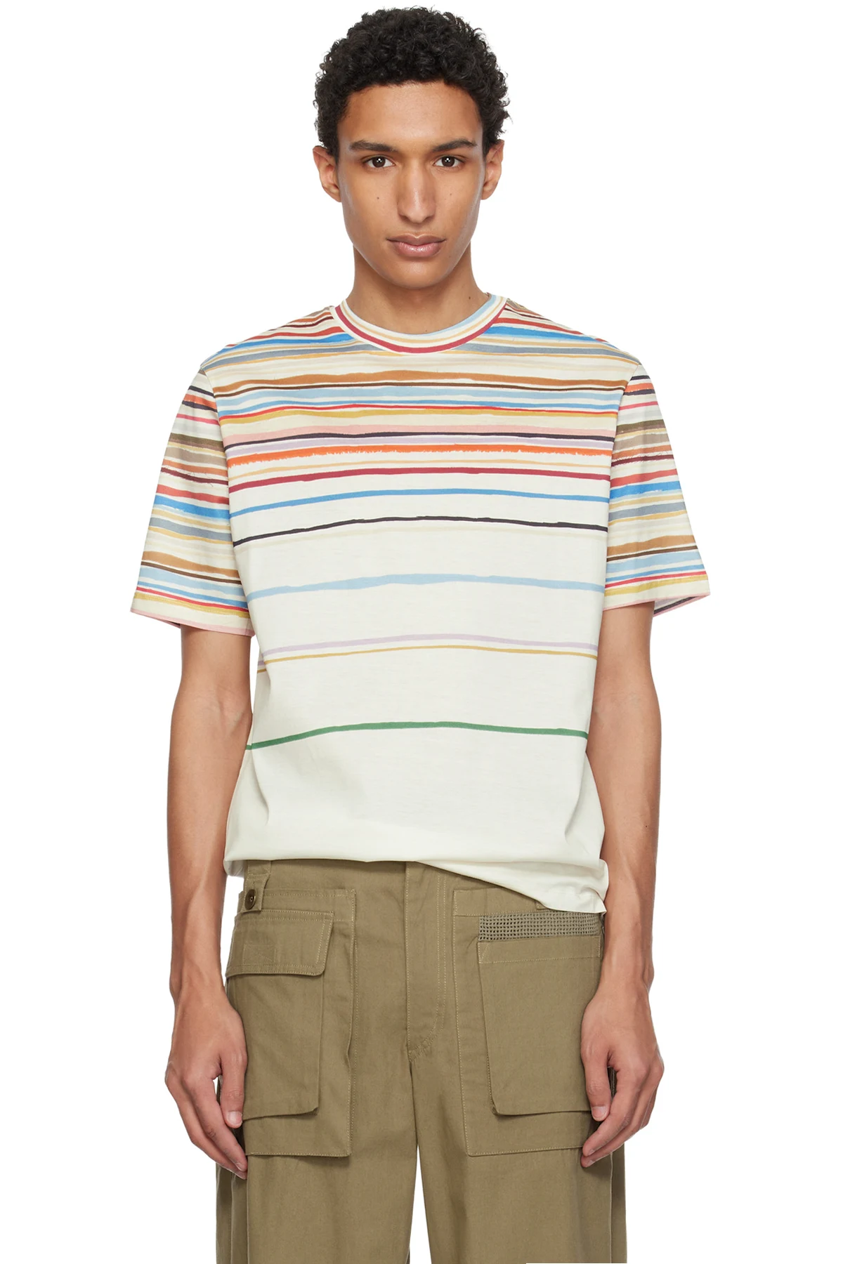 Off-White 'Painted Signature Stripe' T-shirt