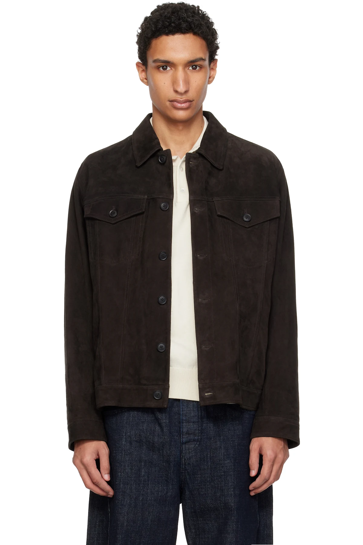Brown Regular Fit Nappalan Suede Jacket