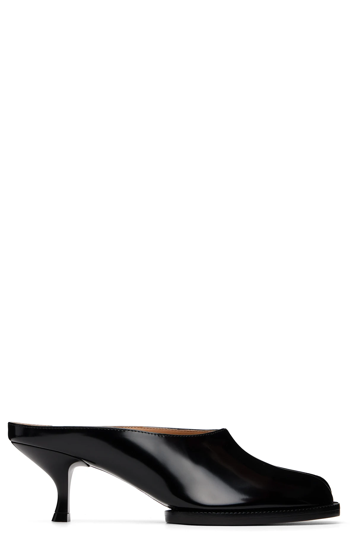 Black Tabi City Evening Mule Heels
