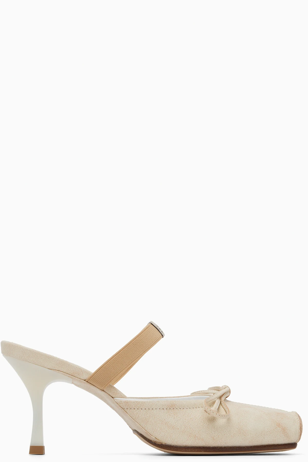 Off-White Slipper Heels