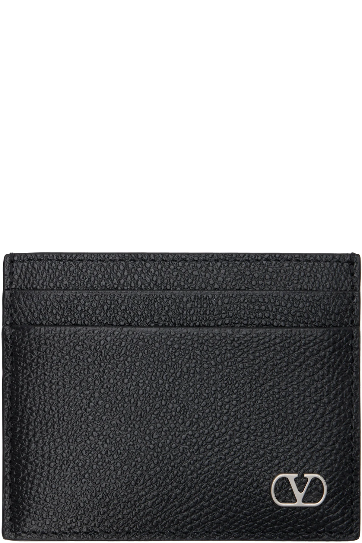 Black VLogo Signature Card Holder