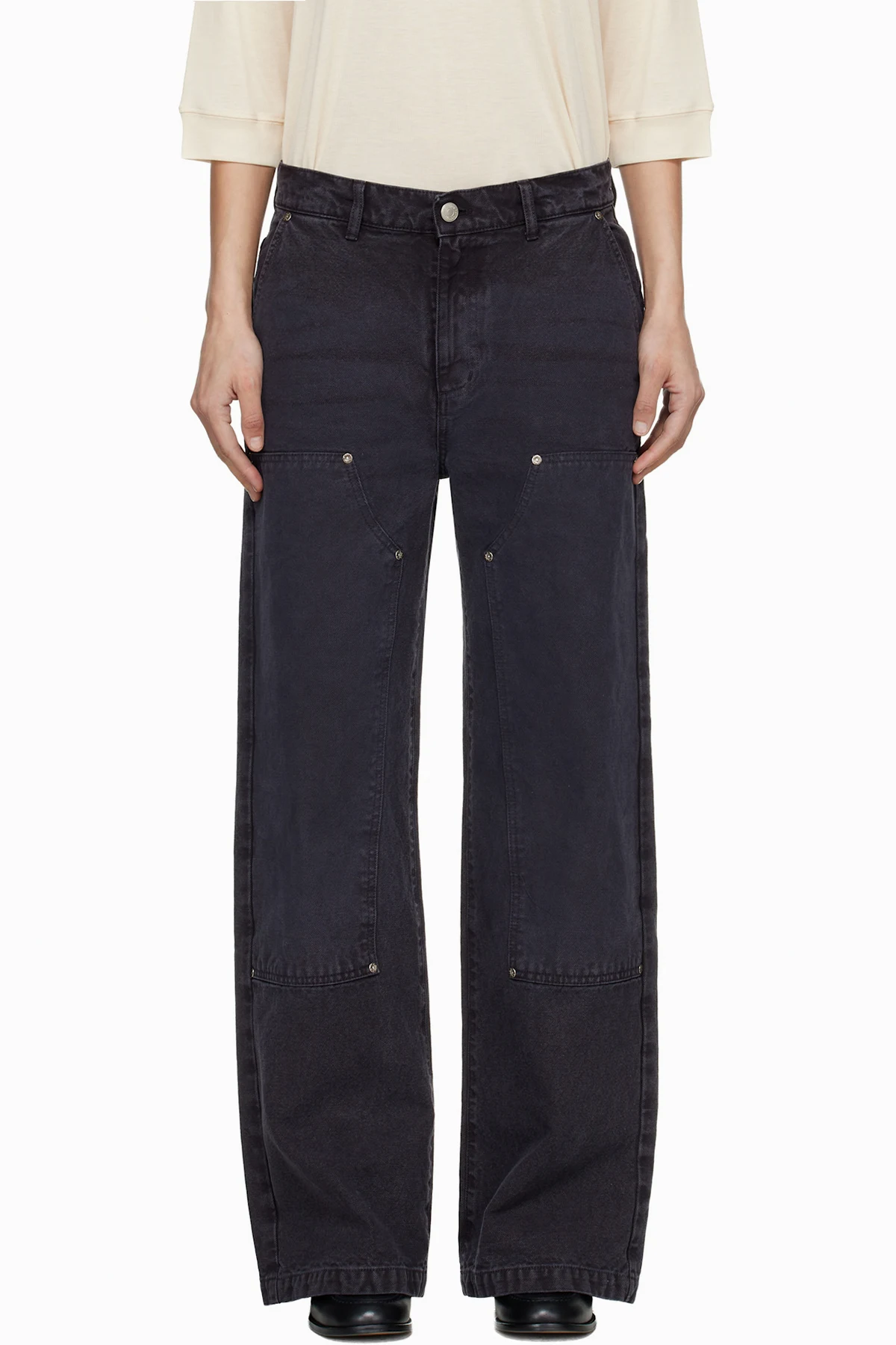 Gray Double Knee Jeans