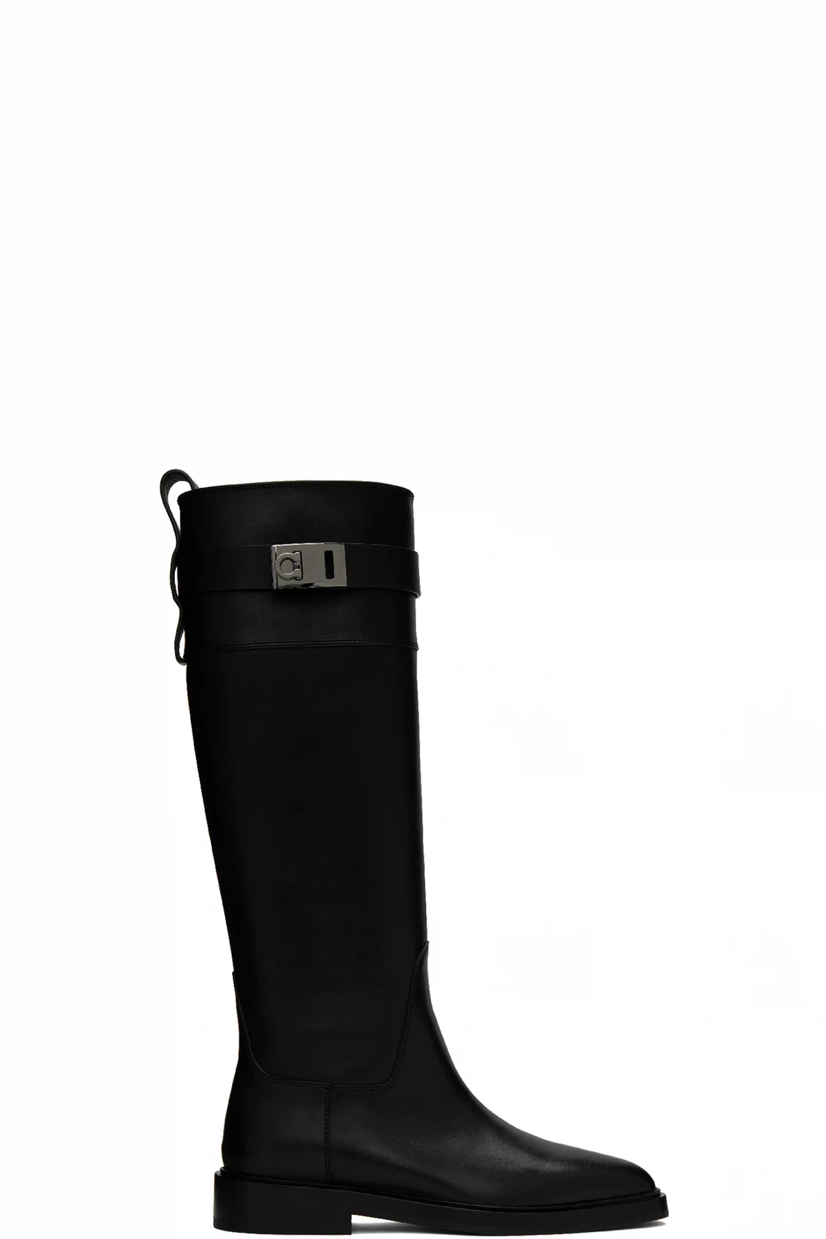 Black Gancini Buckle Boots