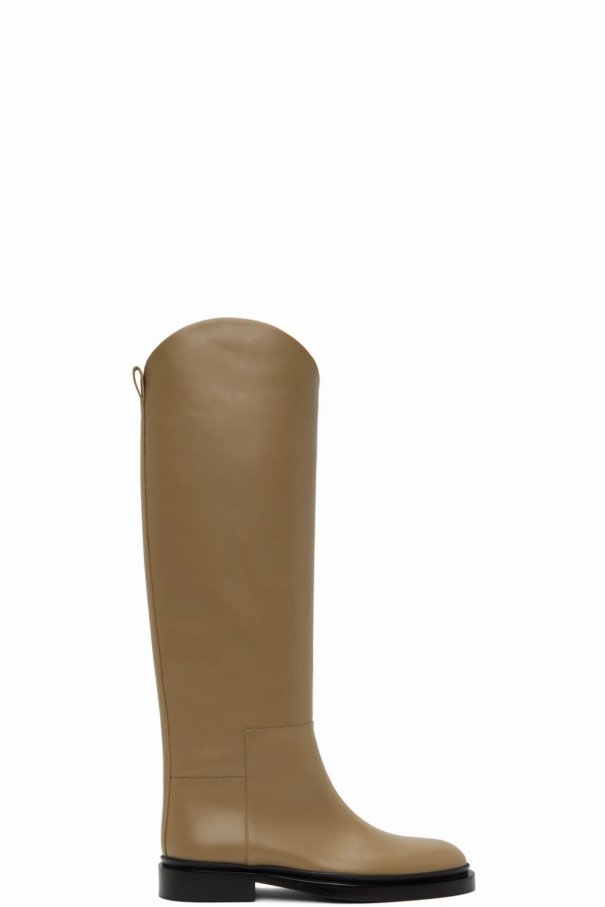 Tan Asymmetric Boots