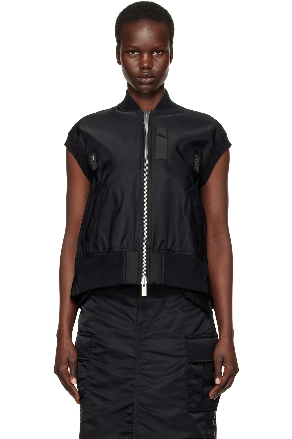 Black Twill Vest