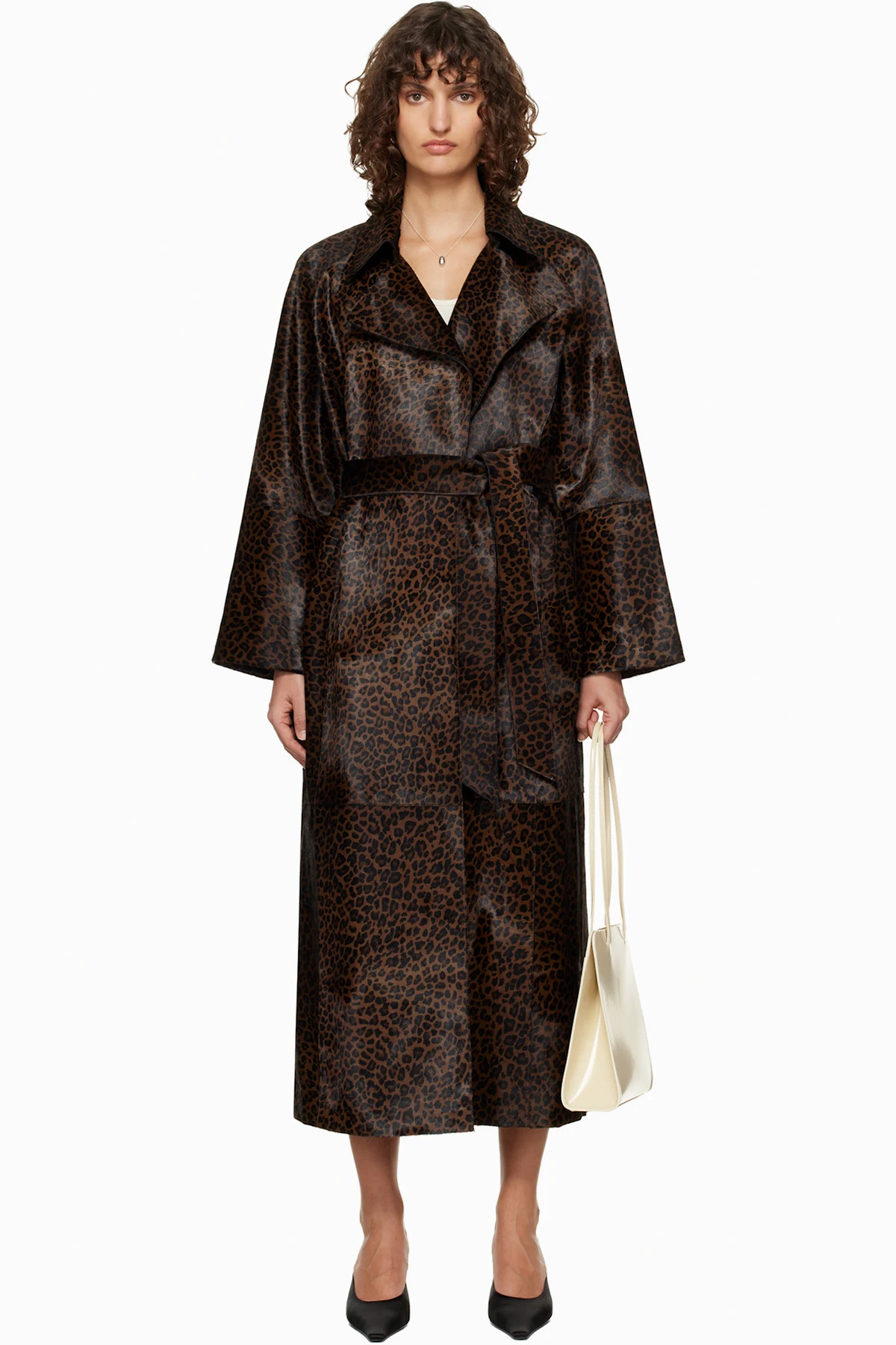 Brown Althea Supple Ponyhair Coat