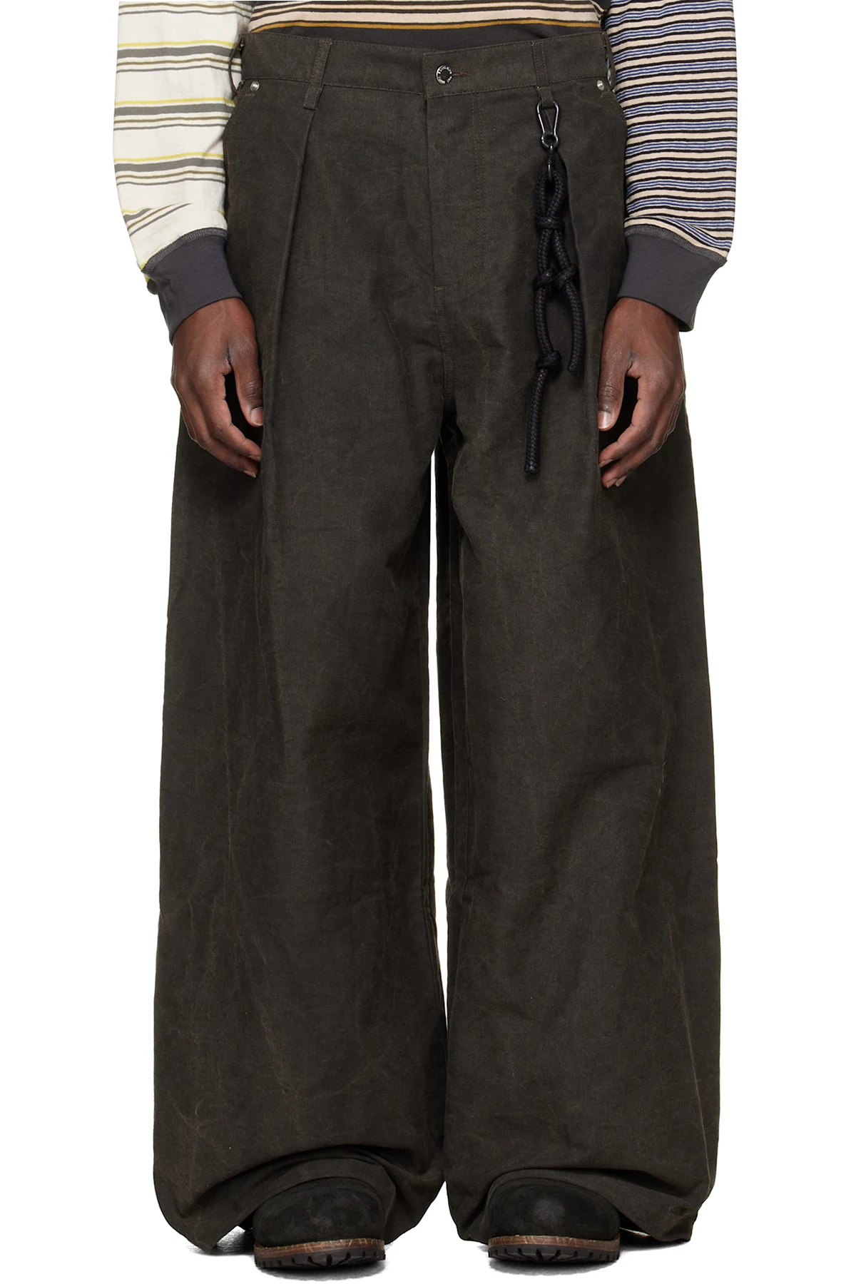 Black Super Baggy Trousers