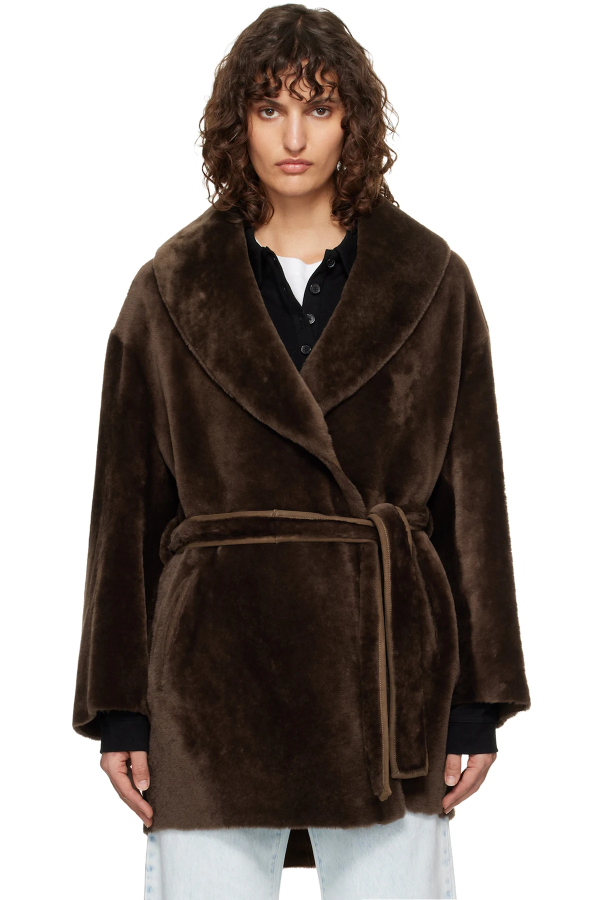 Brown Seraphina Shearling Coat