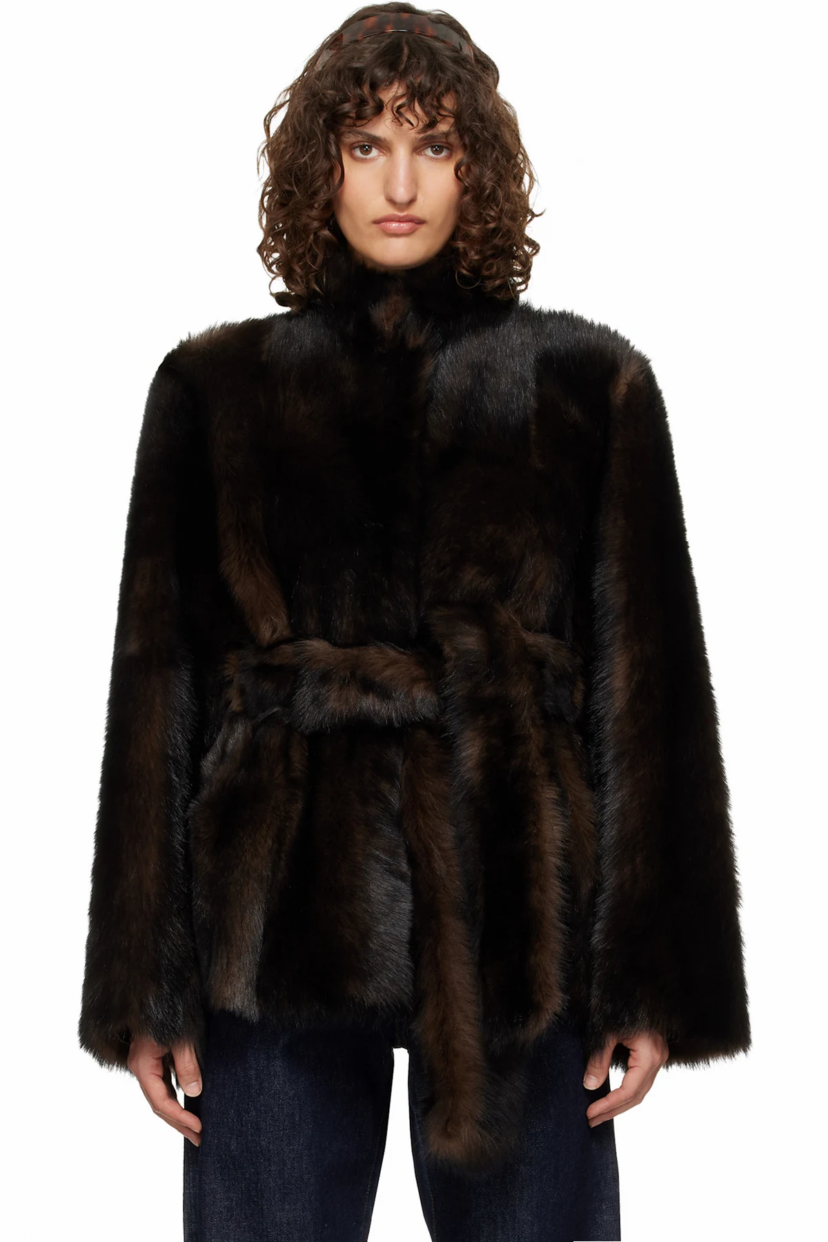 Brown Elsa Shearling Coat