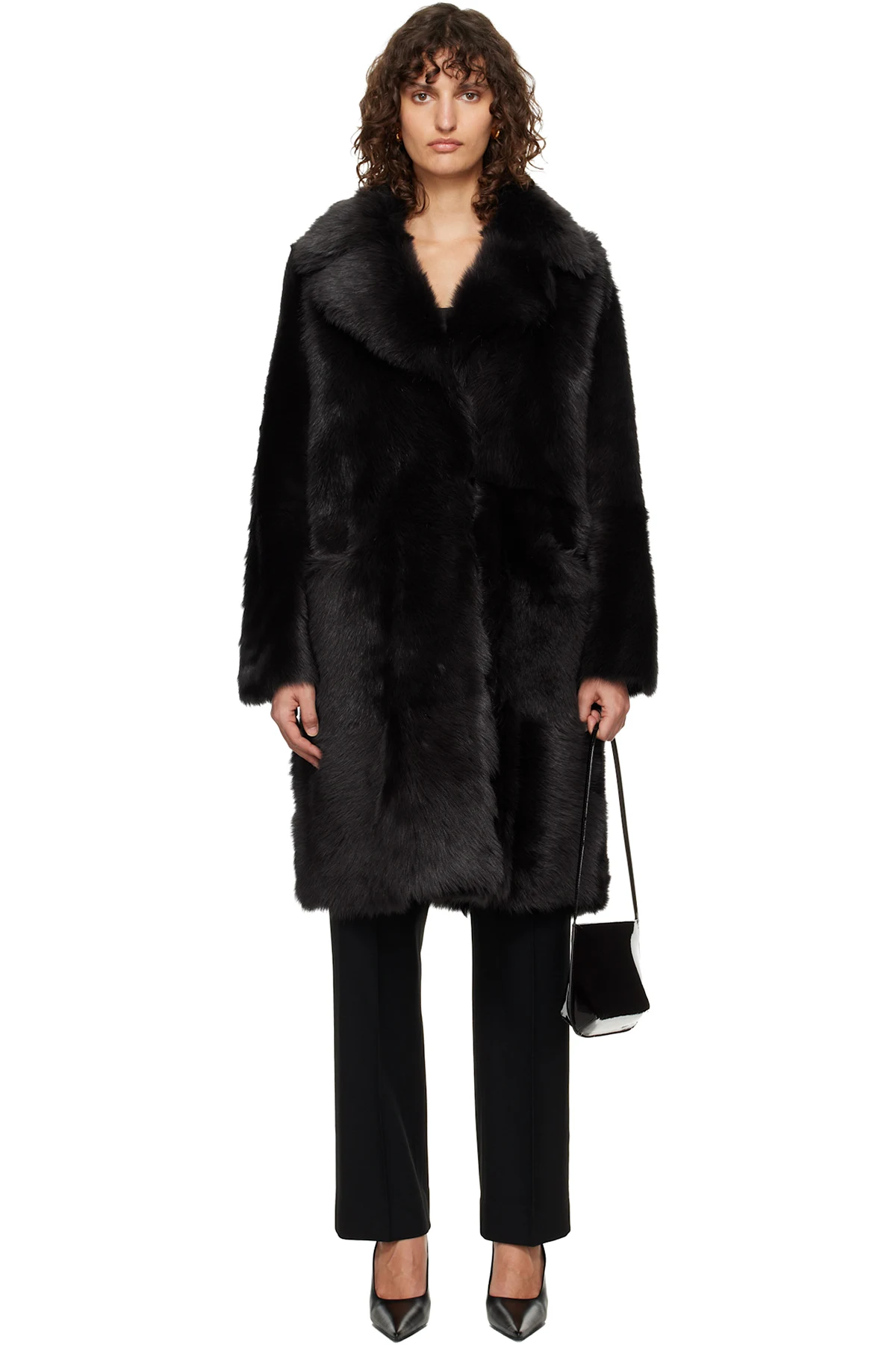 Brown Evita Shearling Coat