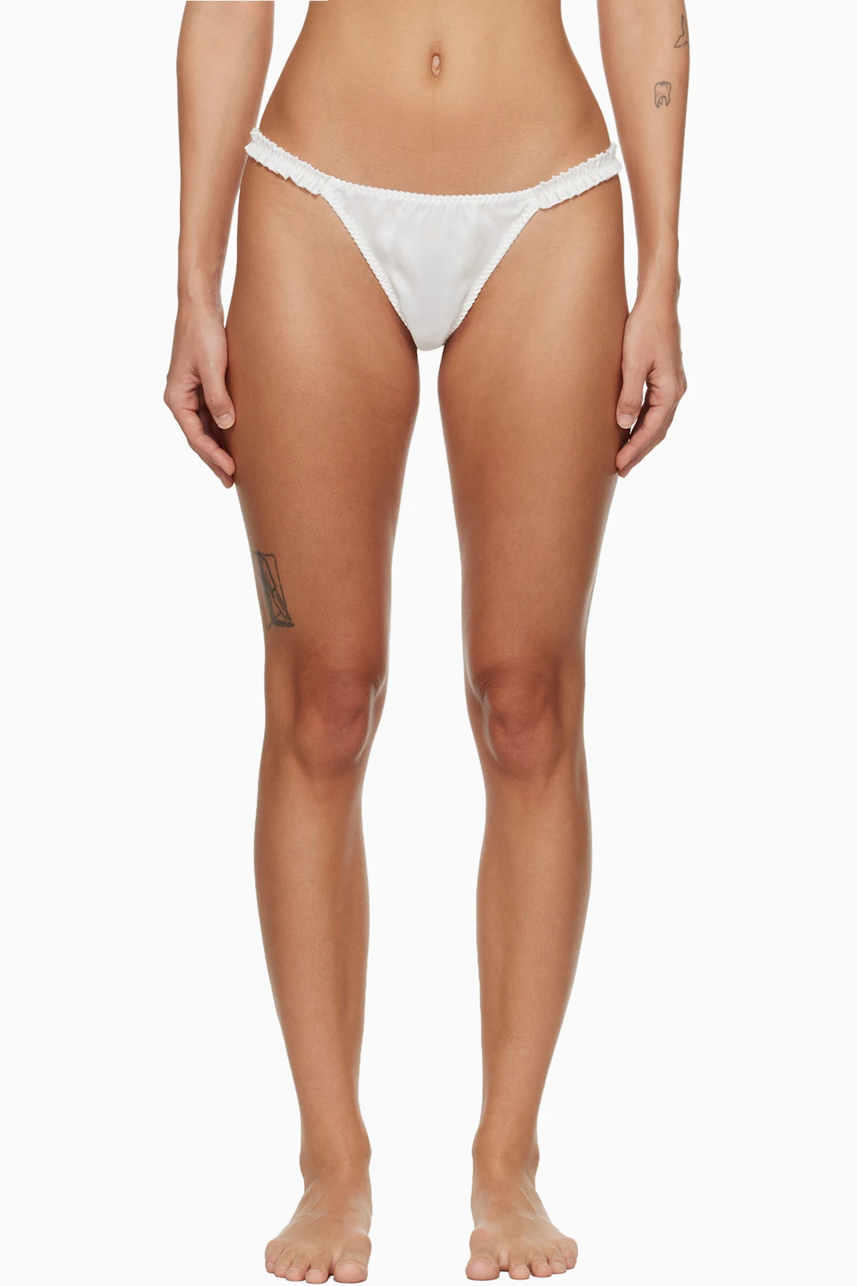 White Hai Edition Silk Thong