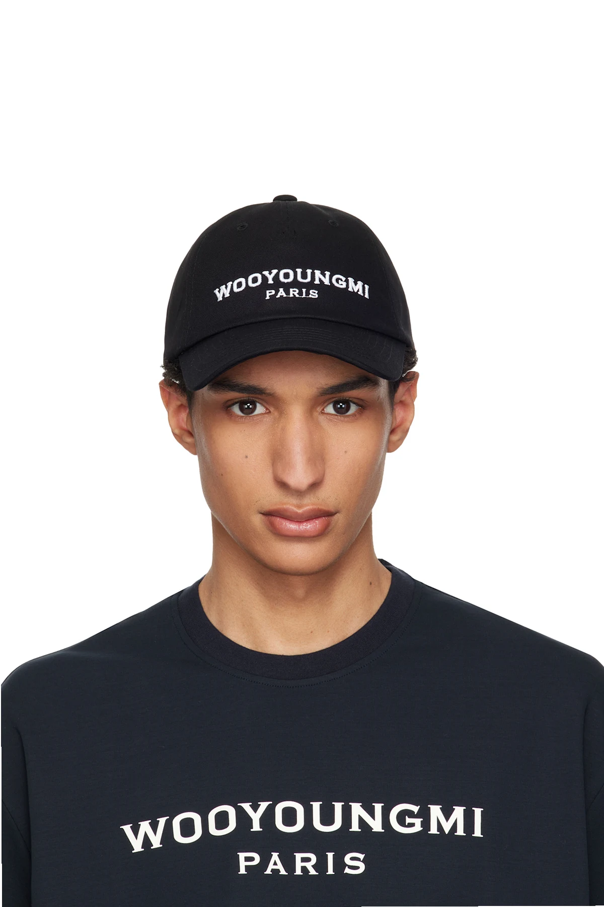 Black Embroidered Ball Cap